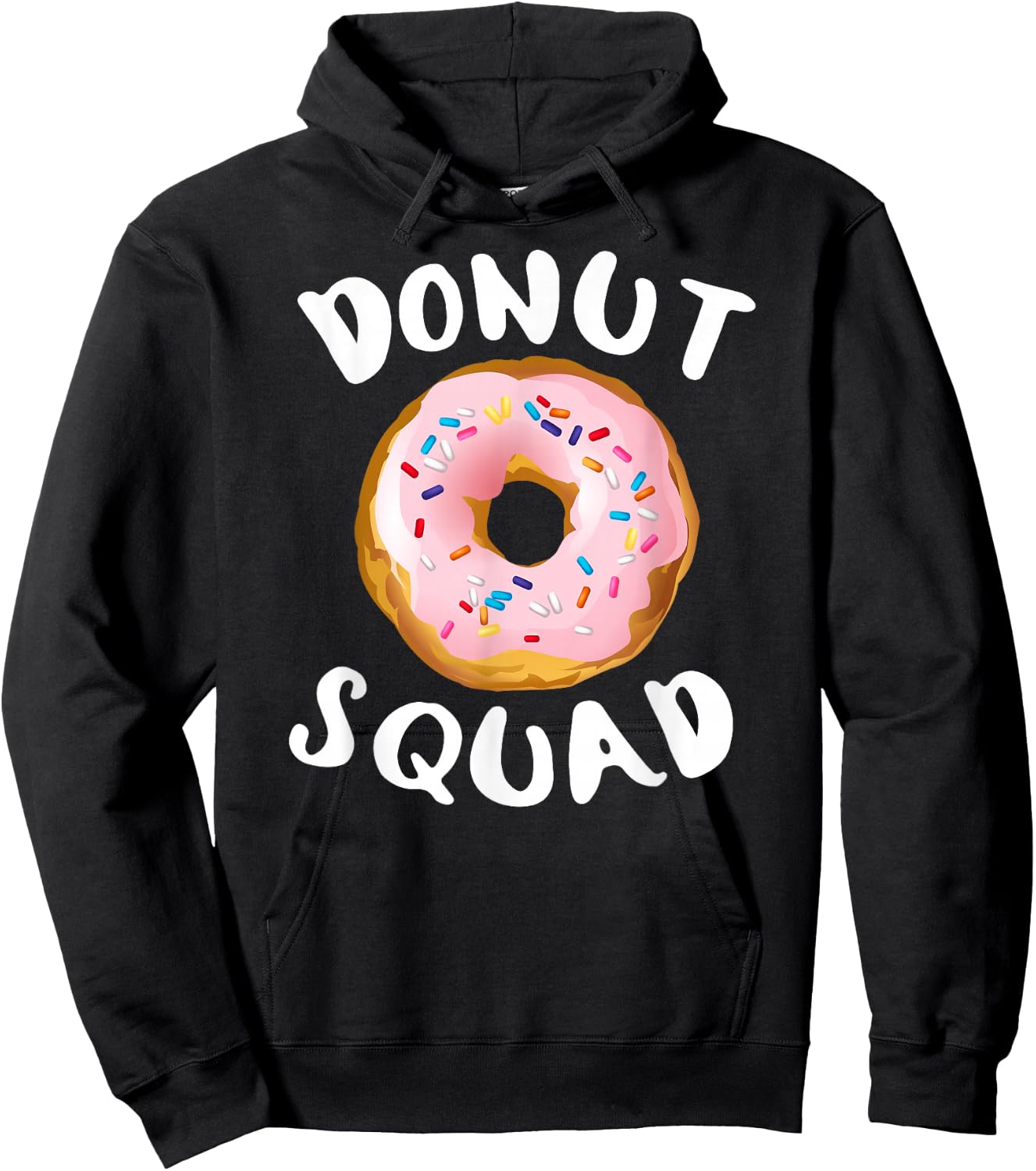 Donut Squad Shirt | Funny Donut Shirts Donut Lover Hoodie - Hoodie | Black