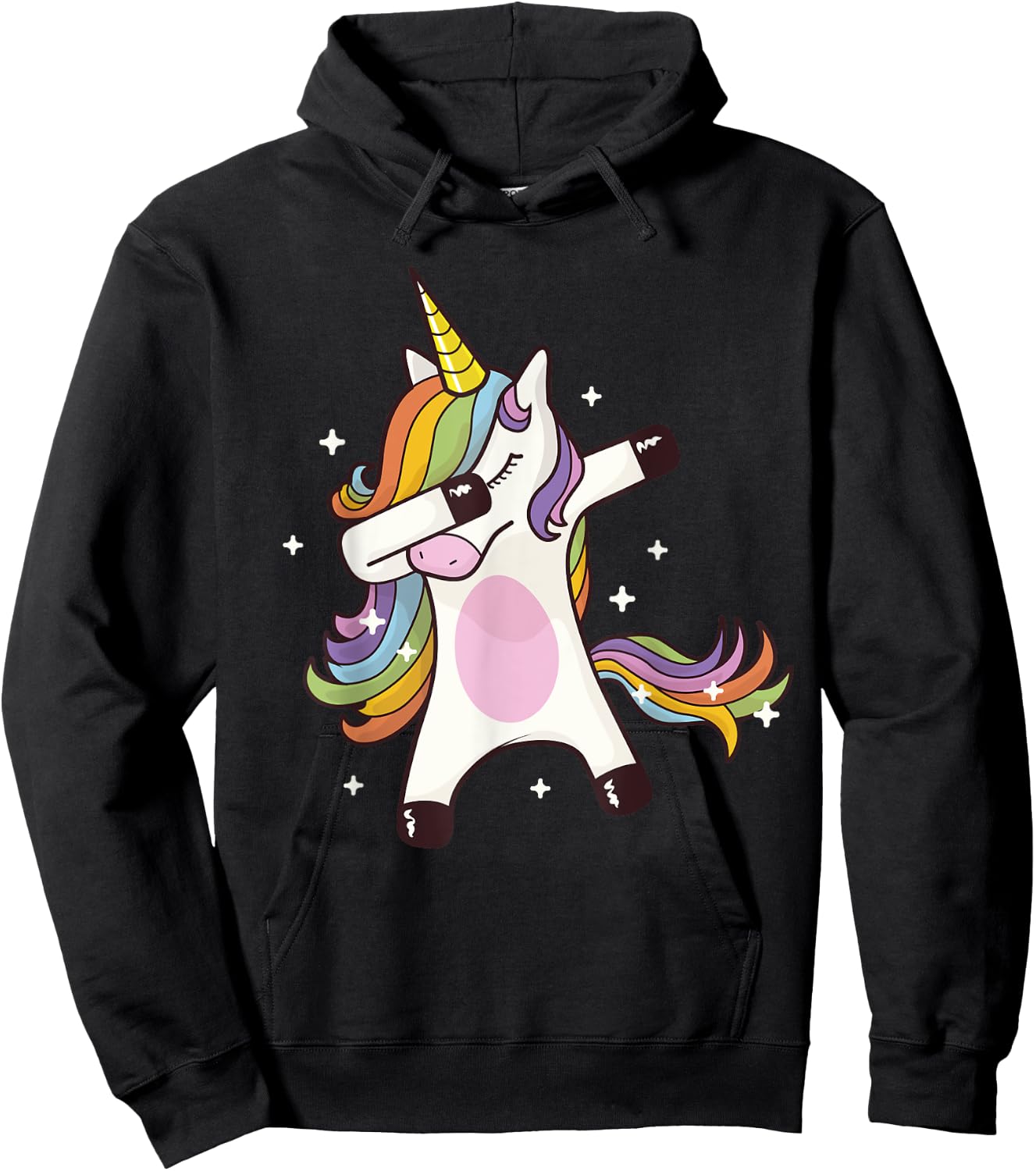 Dabbing Unicorn Hoodie - Hoodie | Black