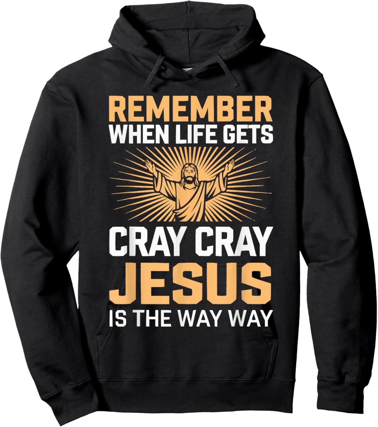 Funny Jesus Christ Religious Christian Believer Christianity Hoodie - Hoodie | Black
