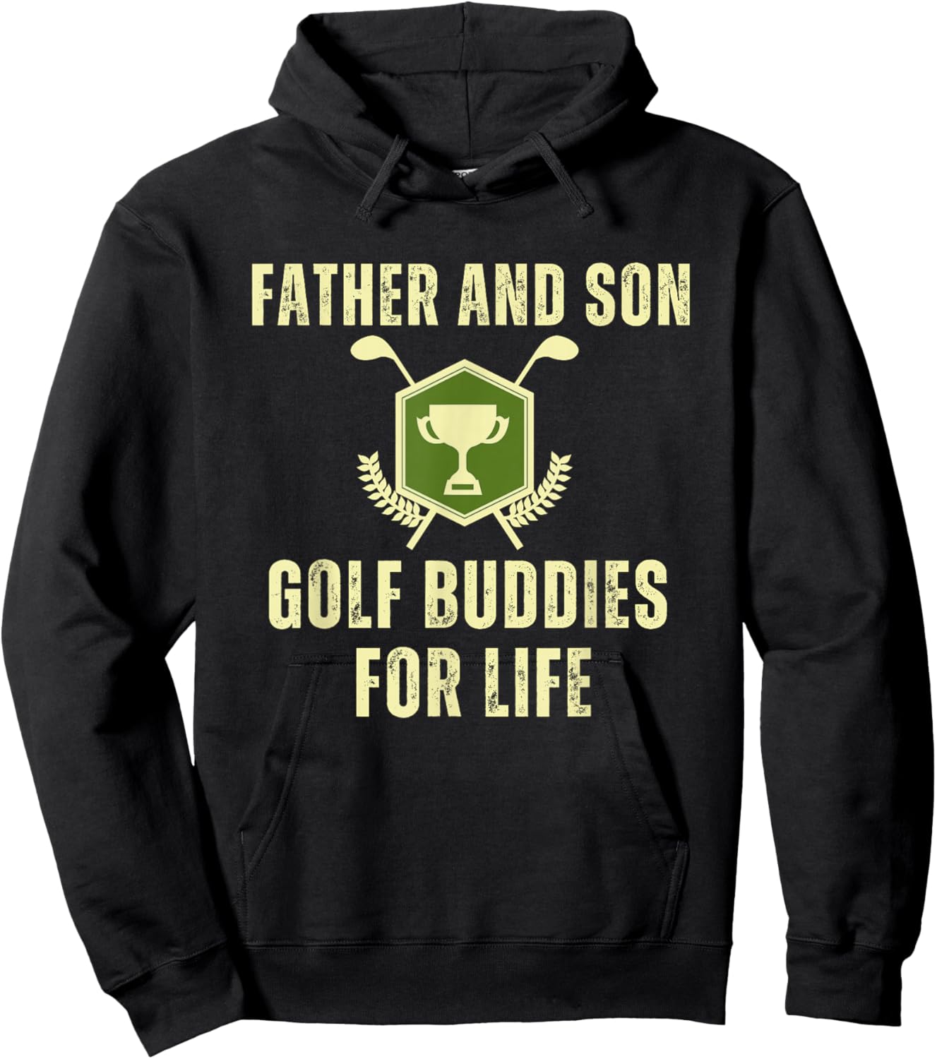 Father's Day Dad Son Golf Buddies For Life Matching Hoodie - Hoodie | Black