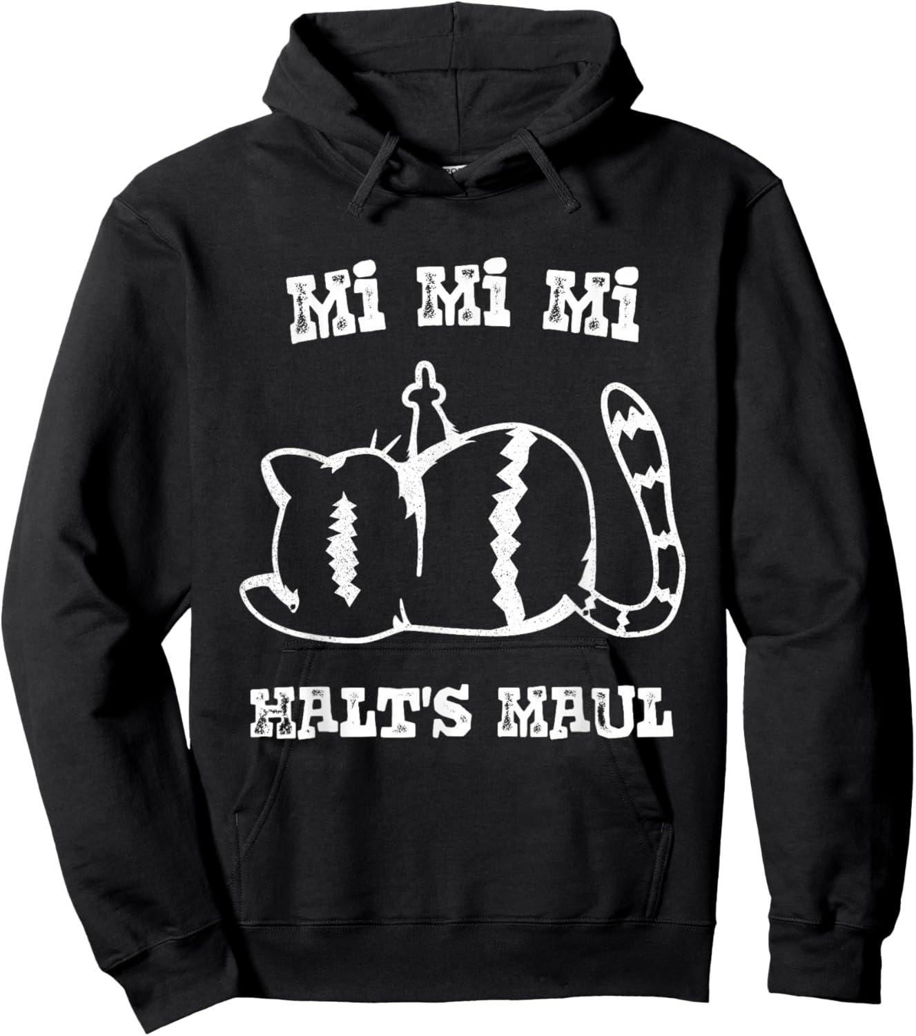 MI MI MI - Halts Maul - Gejammer, Jammern, genervte Katze Hoodie - Hoodie | Black