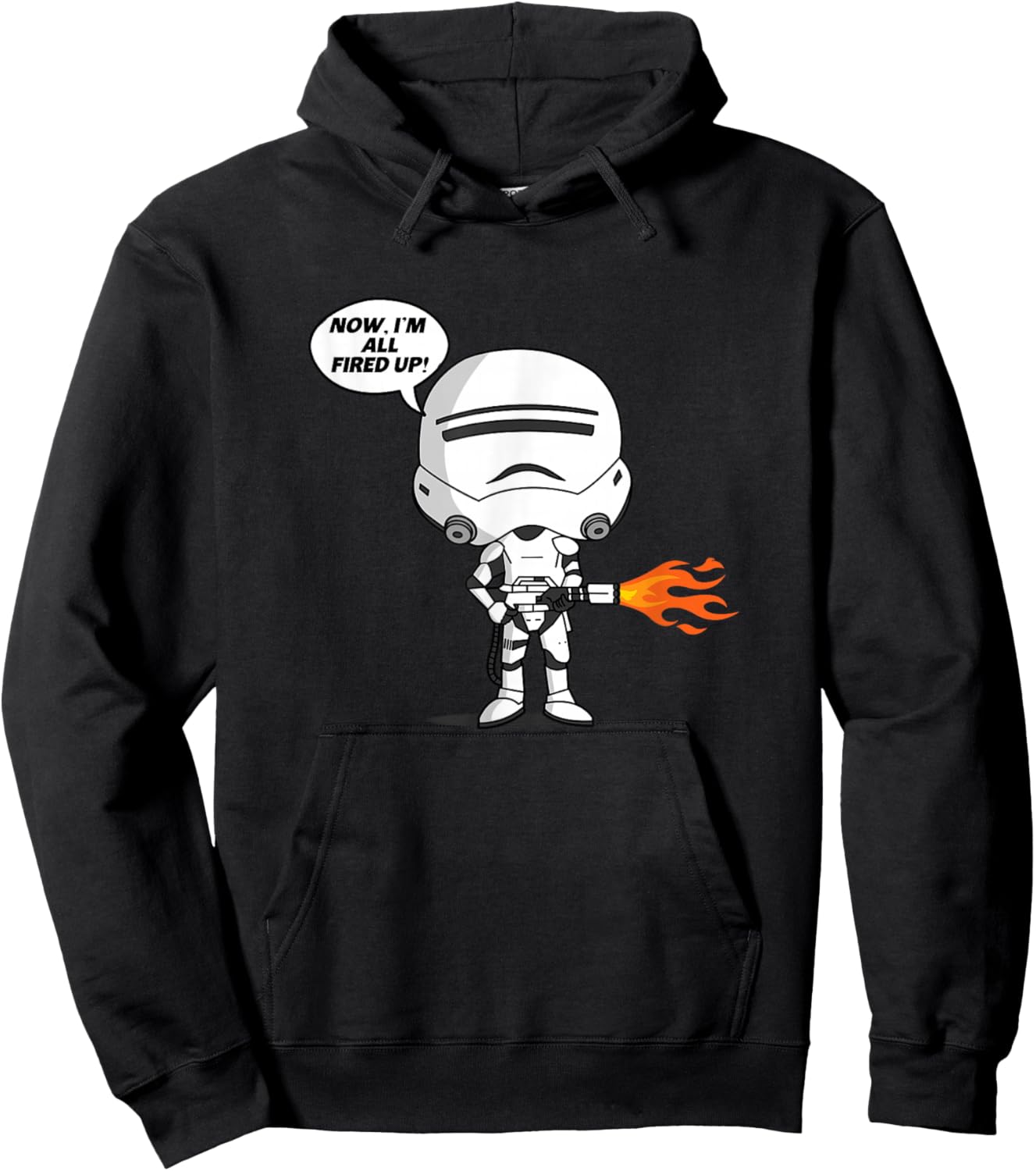 Star Wars: The Force Awakens Stormtrooper Now I'm Fired Up! Hoodie - Hoodie | Black