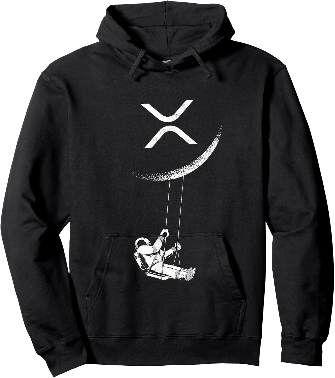 XRP Moon Merch Cryptocurrency Crypto Currency Merchandise Hoodie - Hoodie | Black