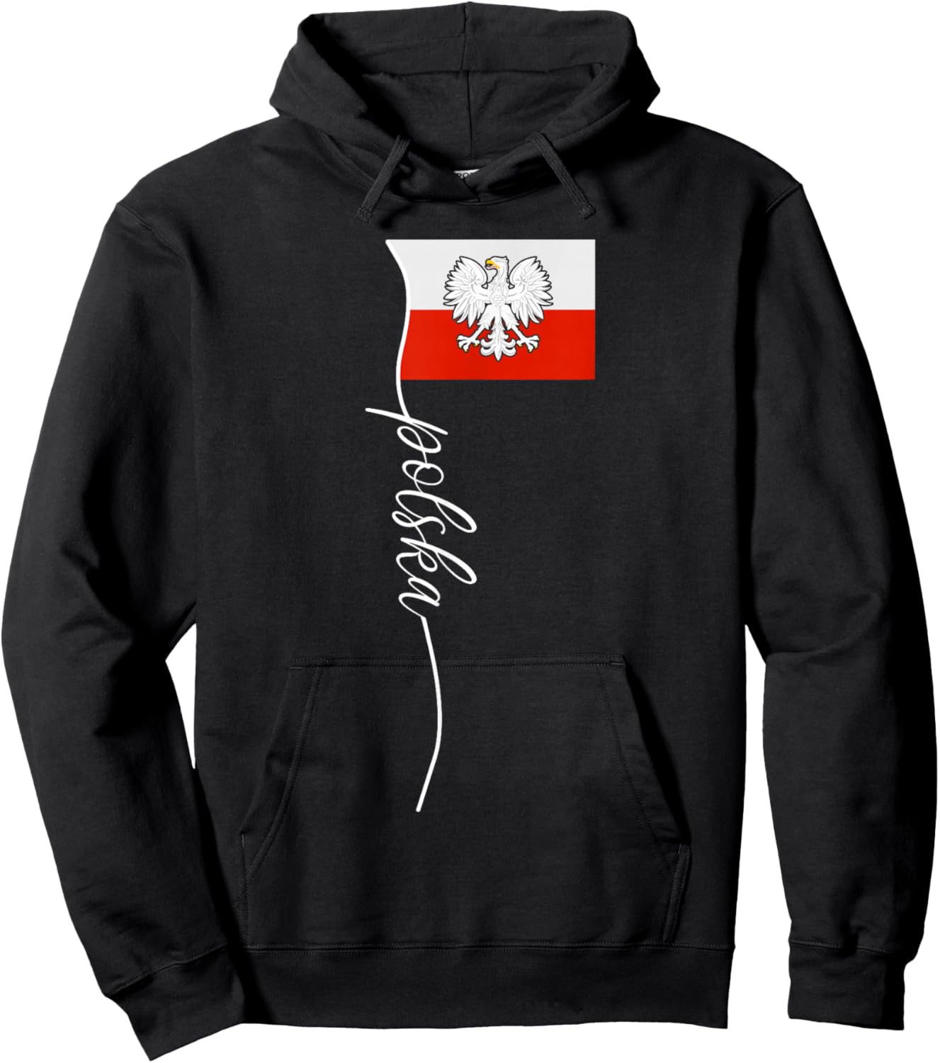 Poland For Gift Poland Poland Warsaw Flag Hoodie - Hoodie | Black