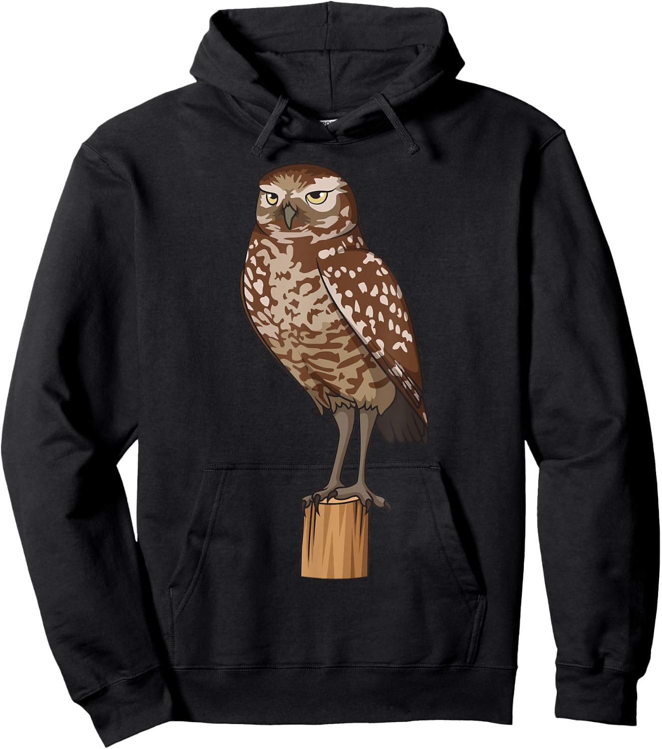 Realistic Burrowing Owl Hoodie - Hoodie | Black