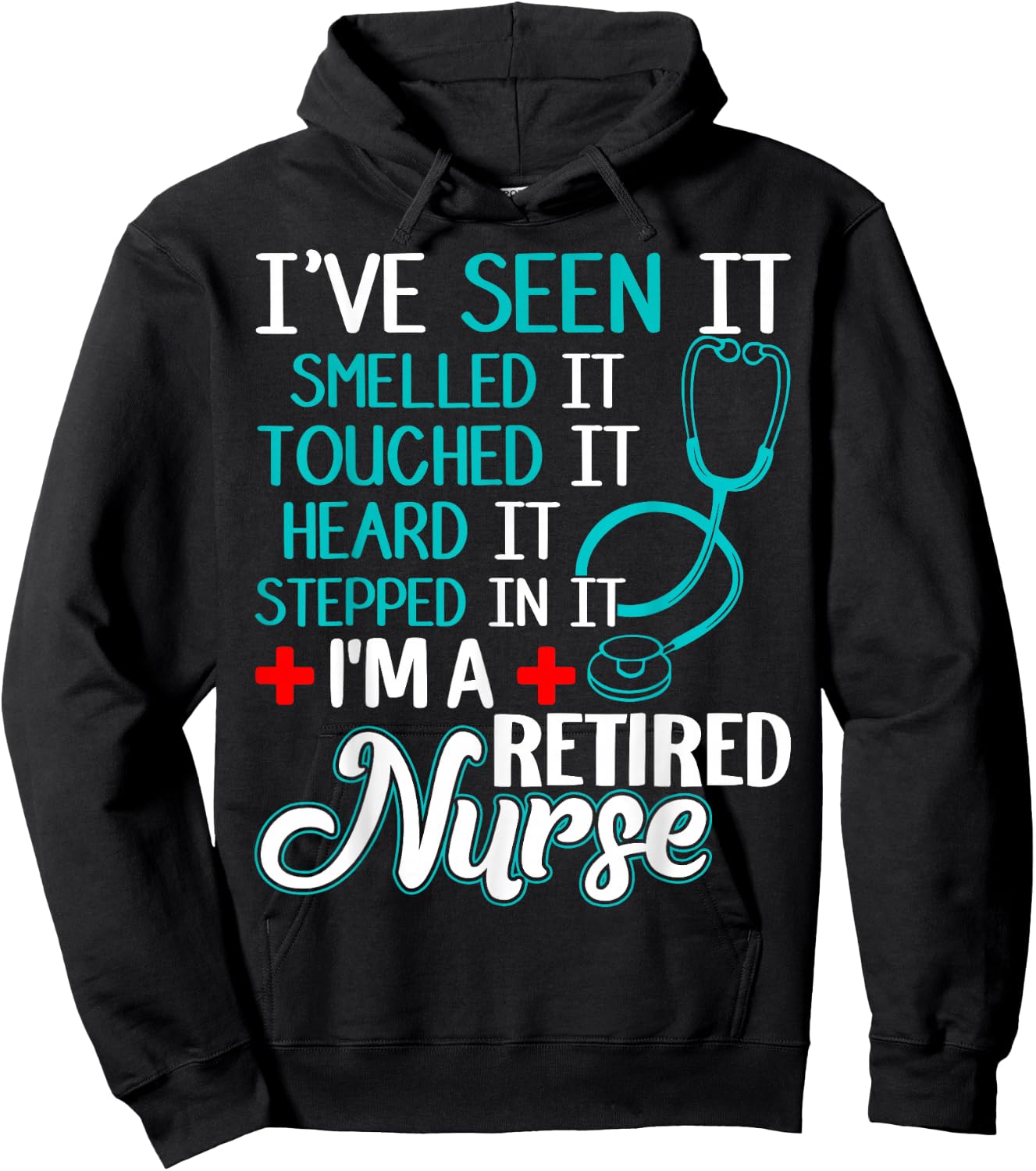 Funny Nurse Retirement Shirt - Retired Nurse Gift Hoodie - Hoodie | Black