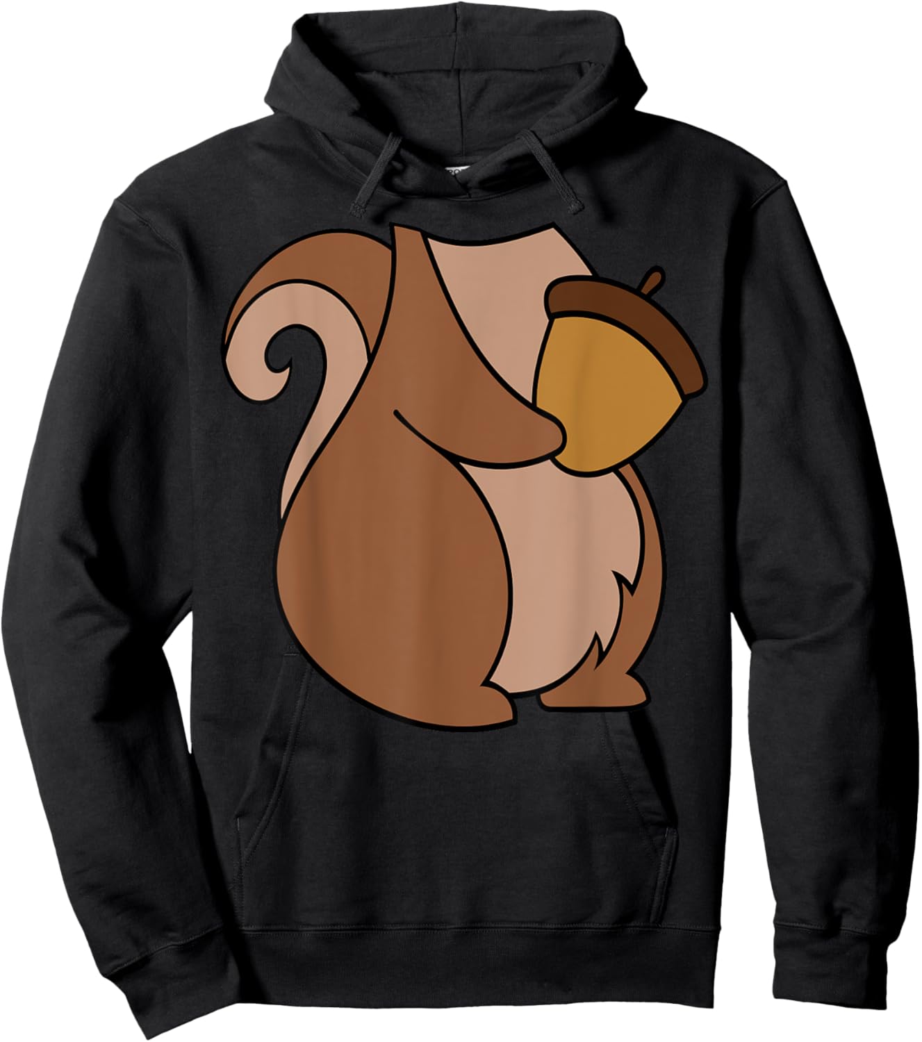 Squirrel Costume Quick Costume Squirrel Hoodie - Hoodie | Black