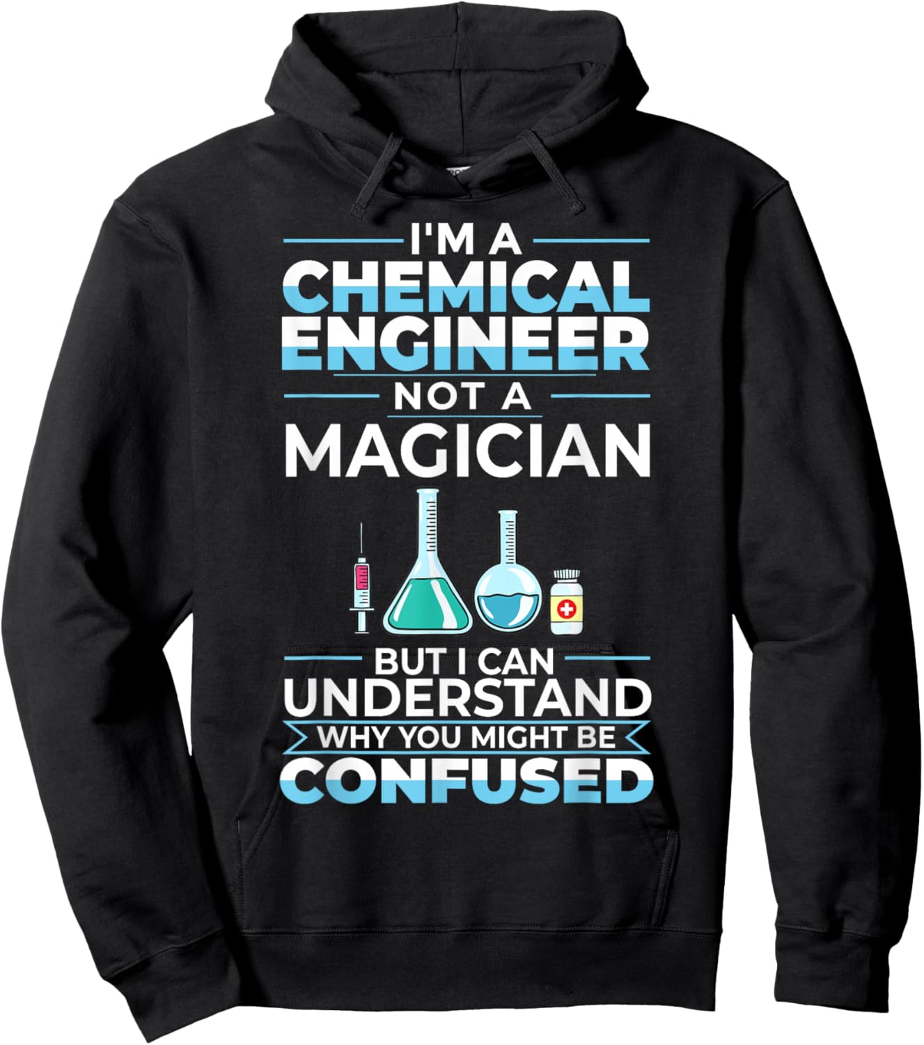 Chemical Engineer Funny Engineering Physics Chemistry Hoodie - Hoodie | Black