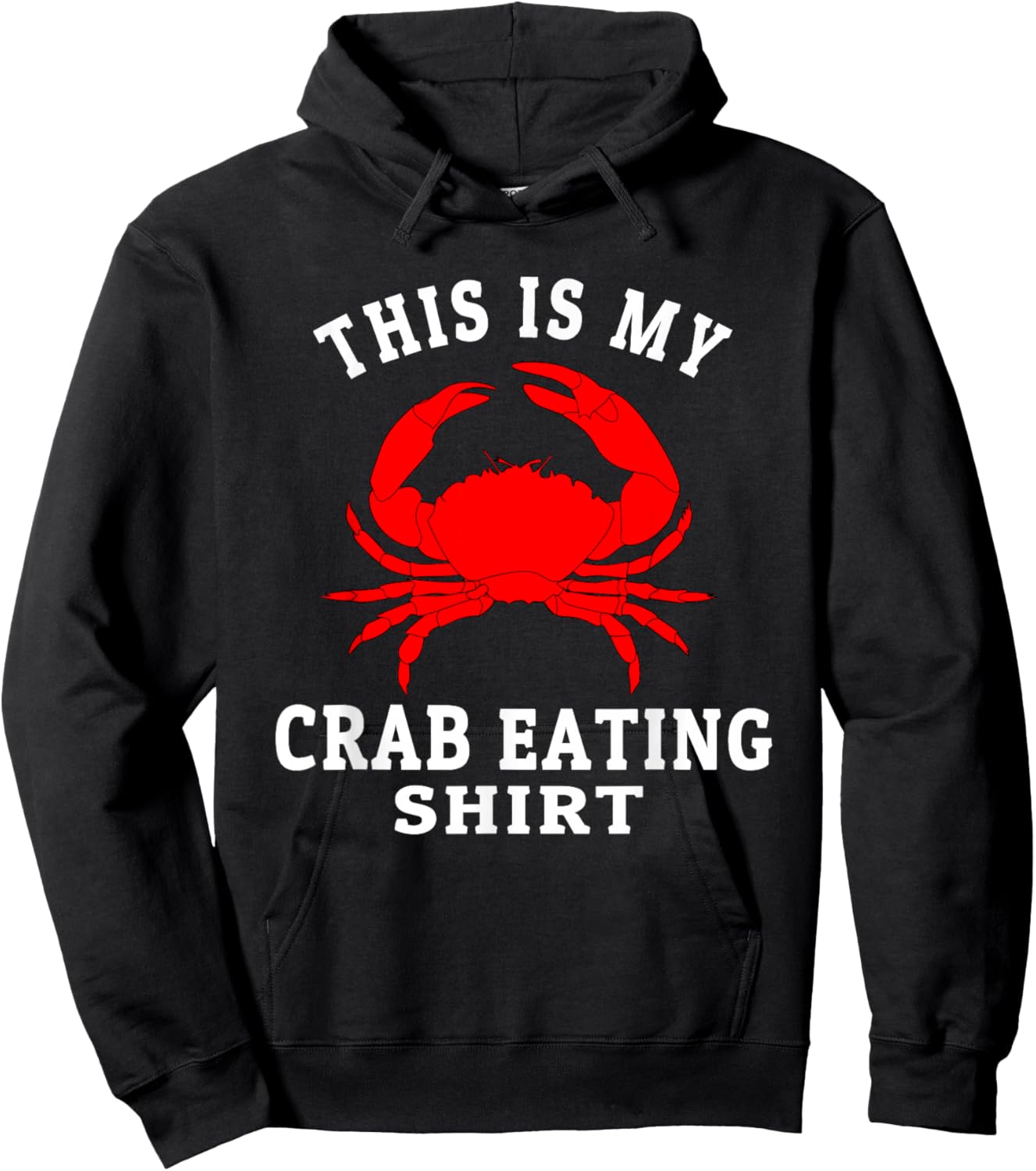 This Is My Crab Eating Seafood Lover King Crab Legs Foodie Hoodie - Hoodie | Black
