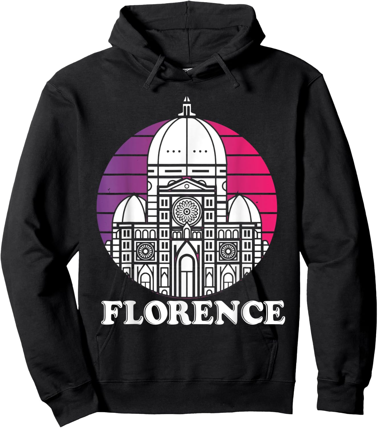 Florence Italian Home Dome Tuscany Cathedral Italy Hoodie - Hoodie | Black