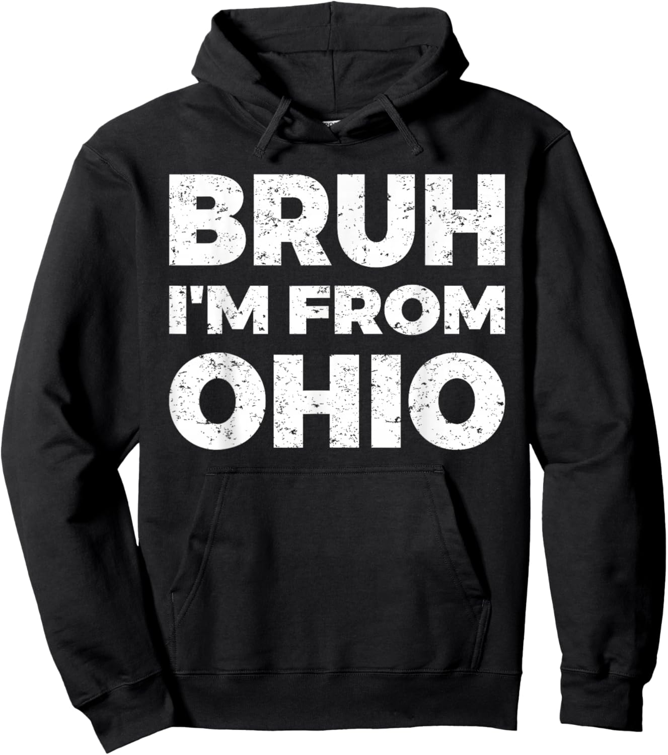 Bruh I'm From Ohio Hoodie - Hoodie | Black