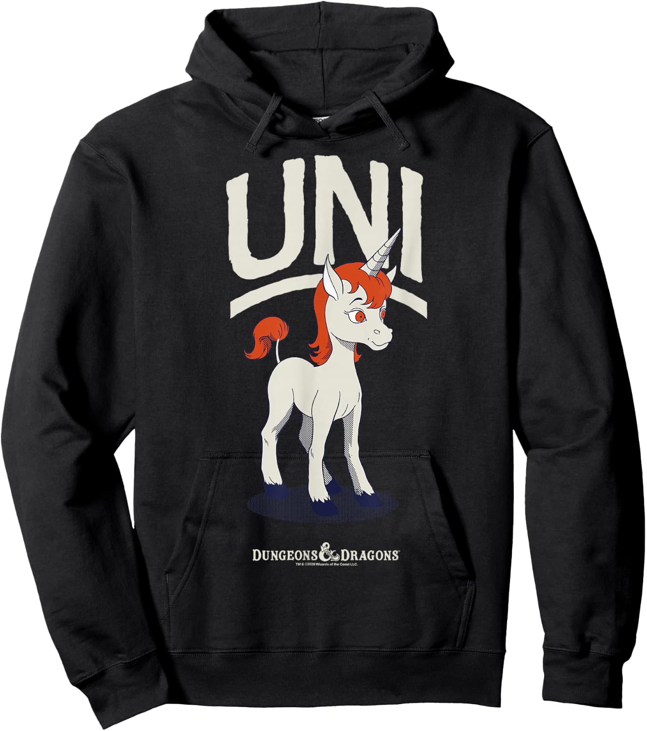 Dungeons & Dragons Uni Simple Portrait Hoodie - Hoodie | Black
