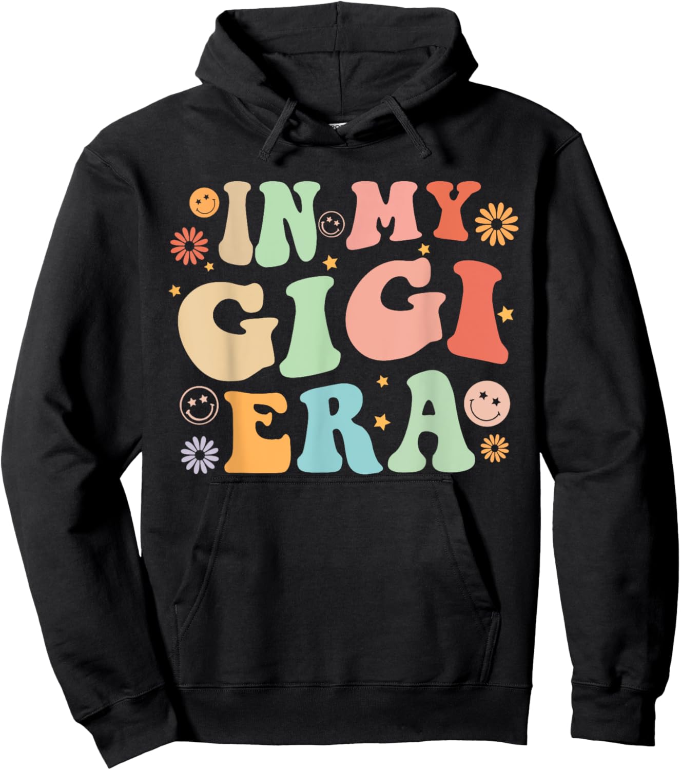 Gigi for Grandma Grandmother Announcement Mothers Day Hoodie - Hoodie | Black