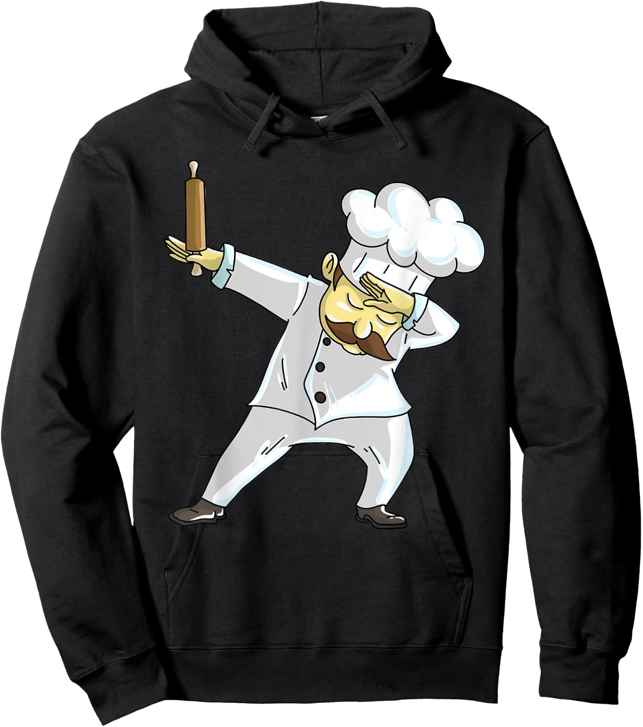 Cute Dabbing Chef | Funny Dab Dance Pastry Cook Food Gift Hoodie - Hoodie | Black