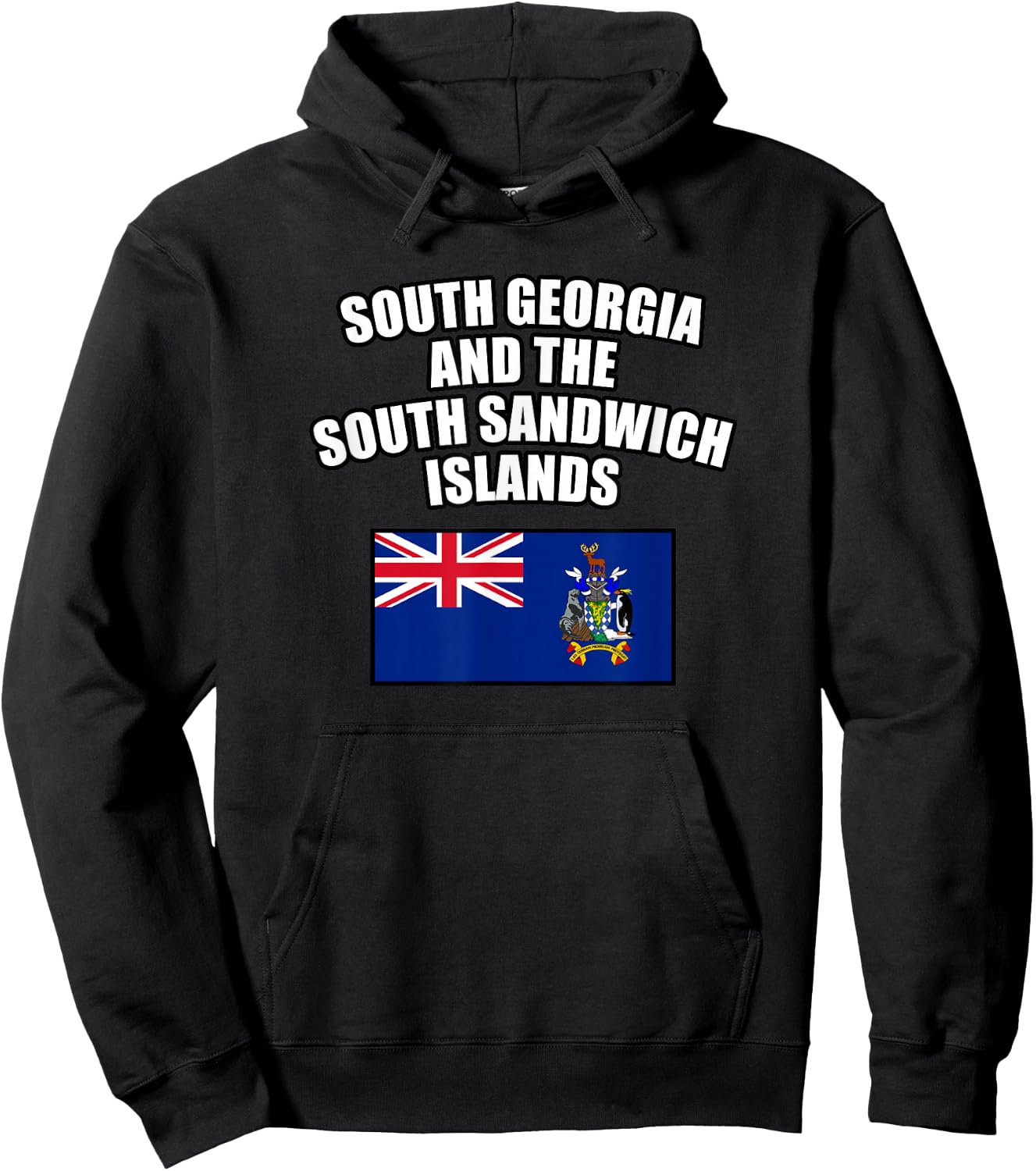 South Georgia and the South Sandwich Islands Hoodie - Hoodie | Black