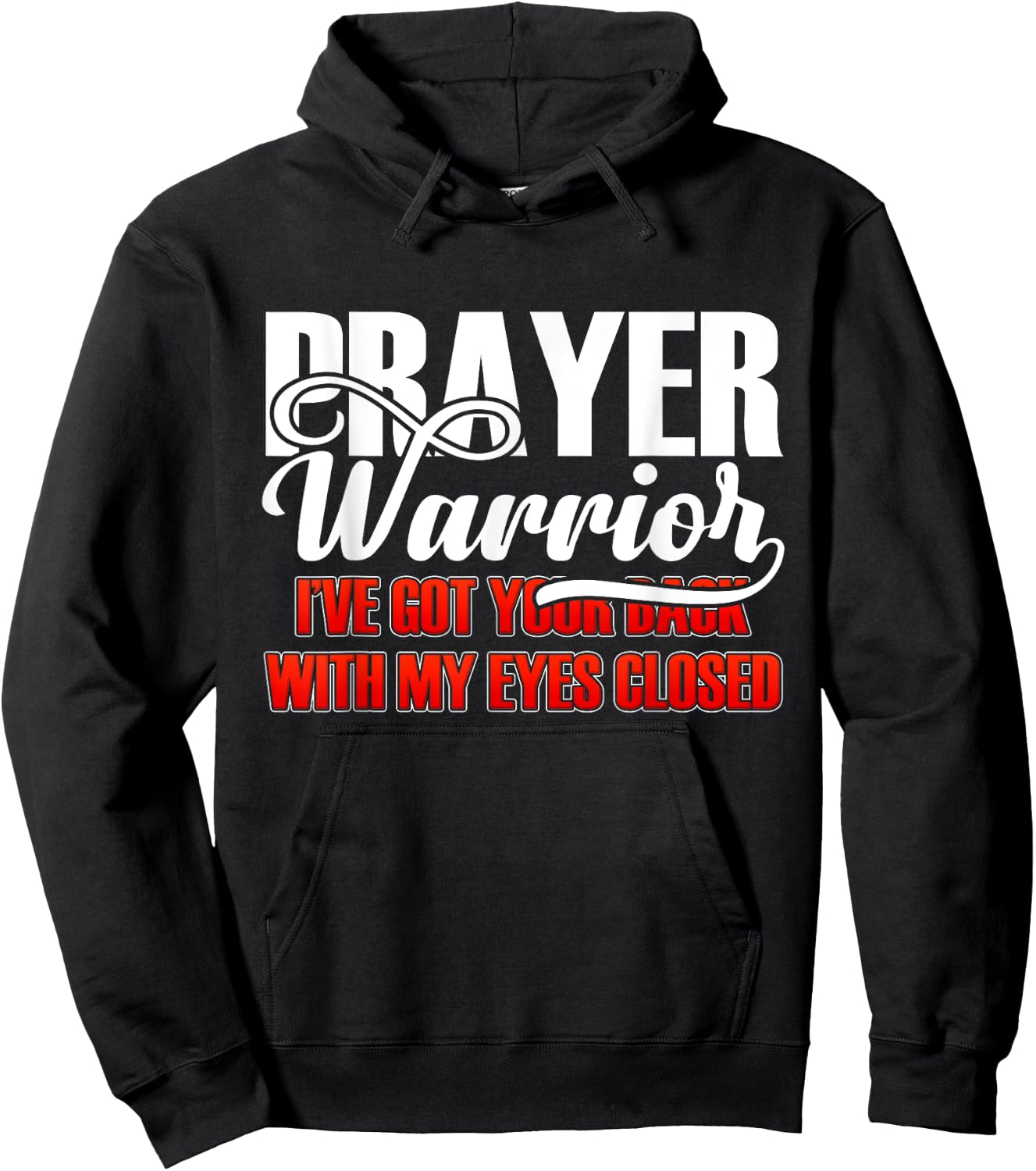 Prayer Warrior - Bible Verse Christian Hoodie - Hoodie | Black