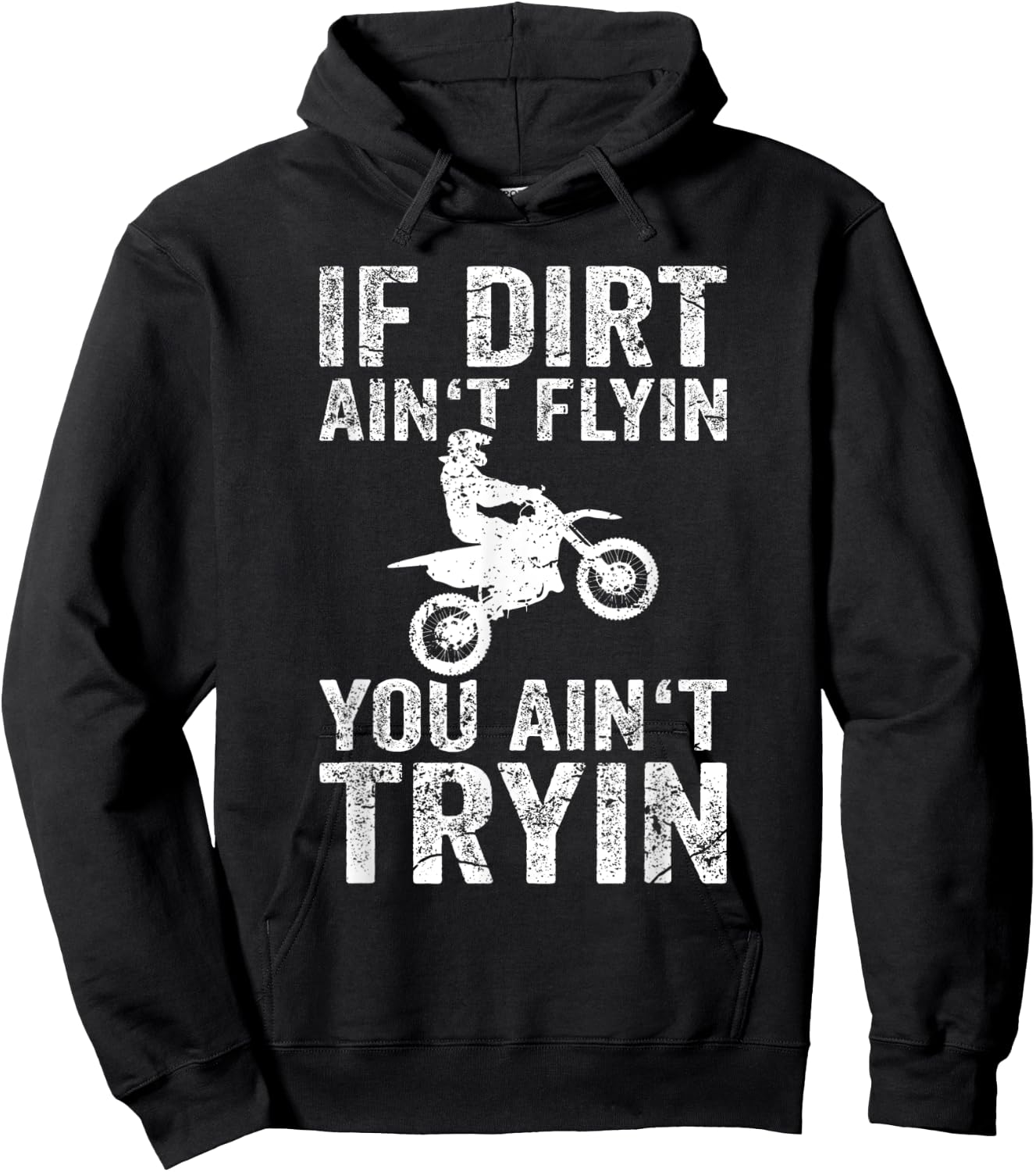 4T Dirt Bike Shirts Motocross Hoodie - Hoodie | Black