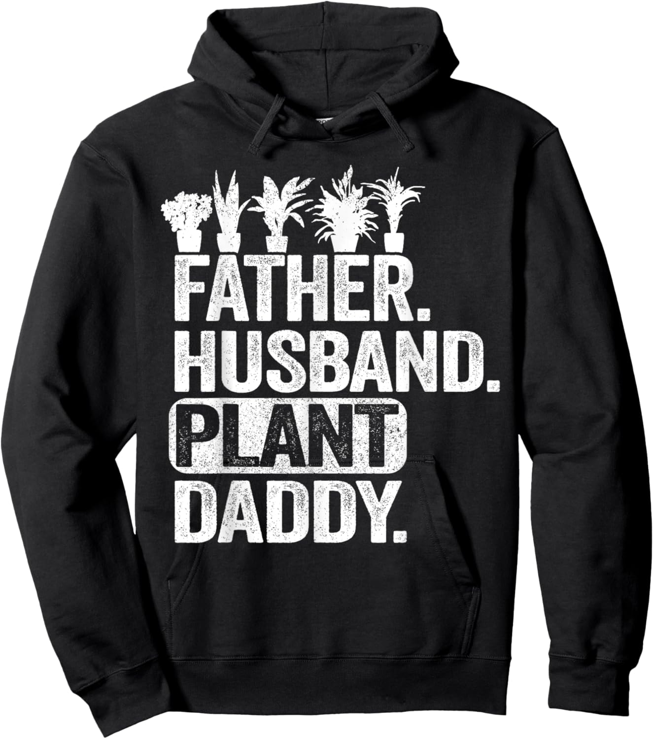 Funny Landscaper Gardener Dad Father Husband Plant Daddy Hoodie - Hoodie | Black