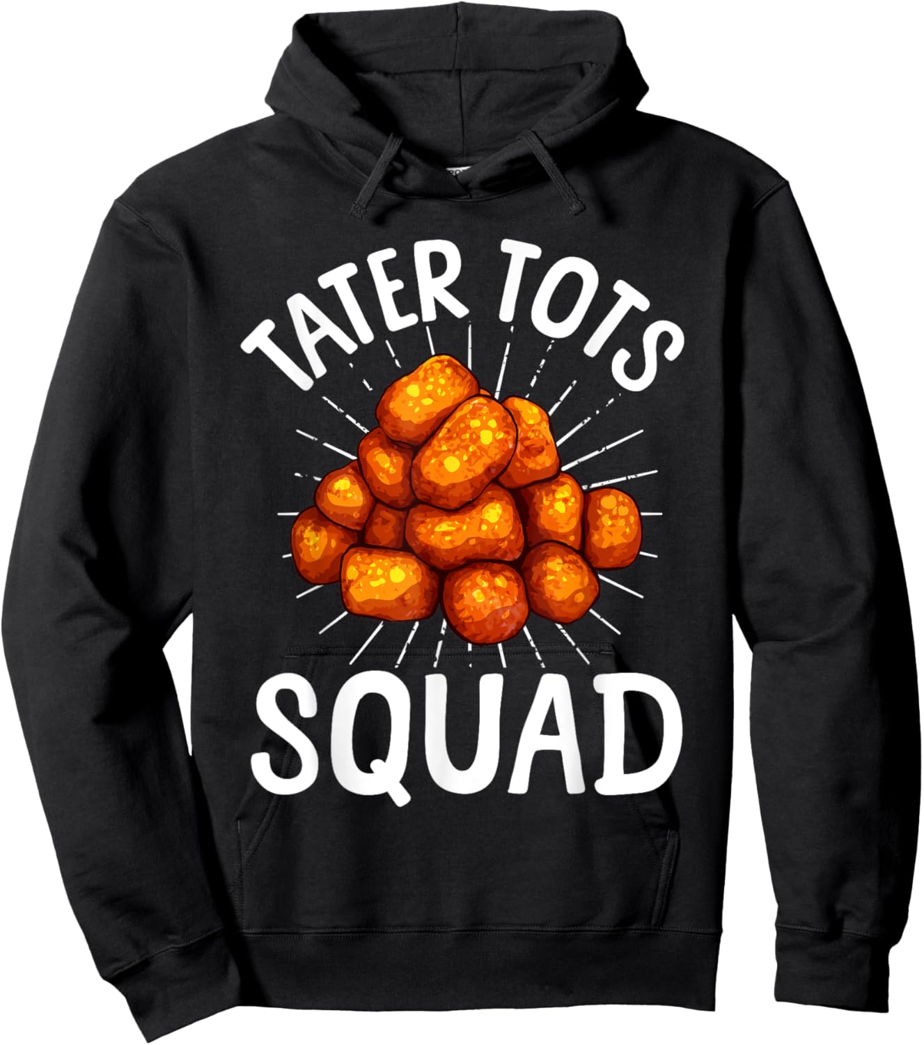 Cool Tater Tot Art Women Kids Potato Tater Tot Lover Hoodie - Hoodie | Black