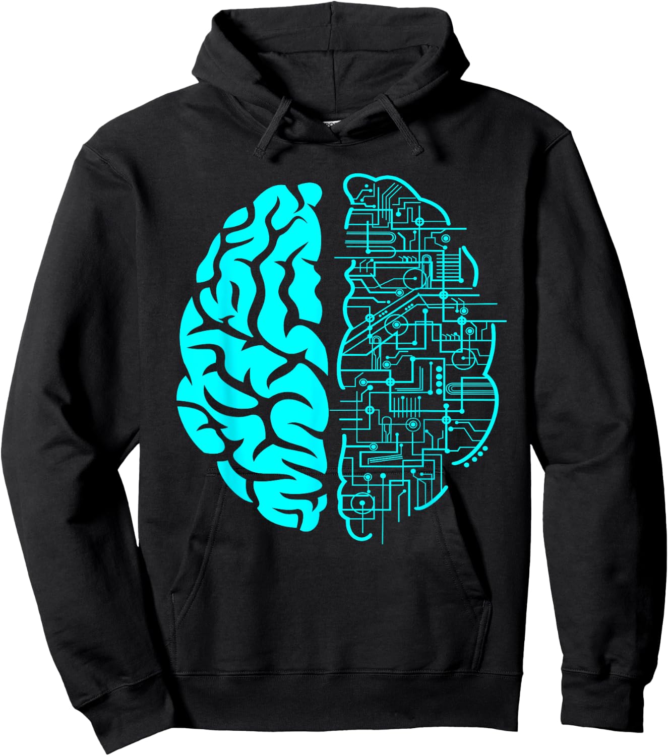 Computer Circuit Digital Brain Gifts For Science Nerds Hoodie - Hoodie | Black