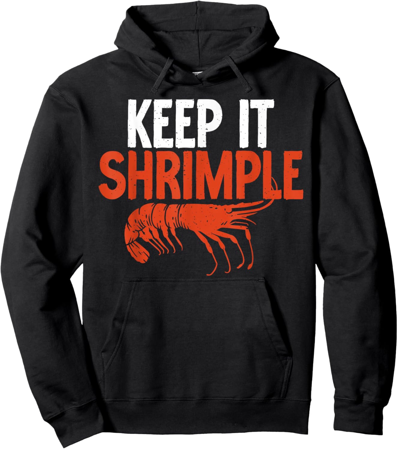 Keep it Shrimple funny Shrimp Lover Hoodie - Hoodie | Black