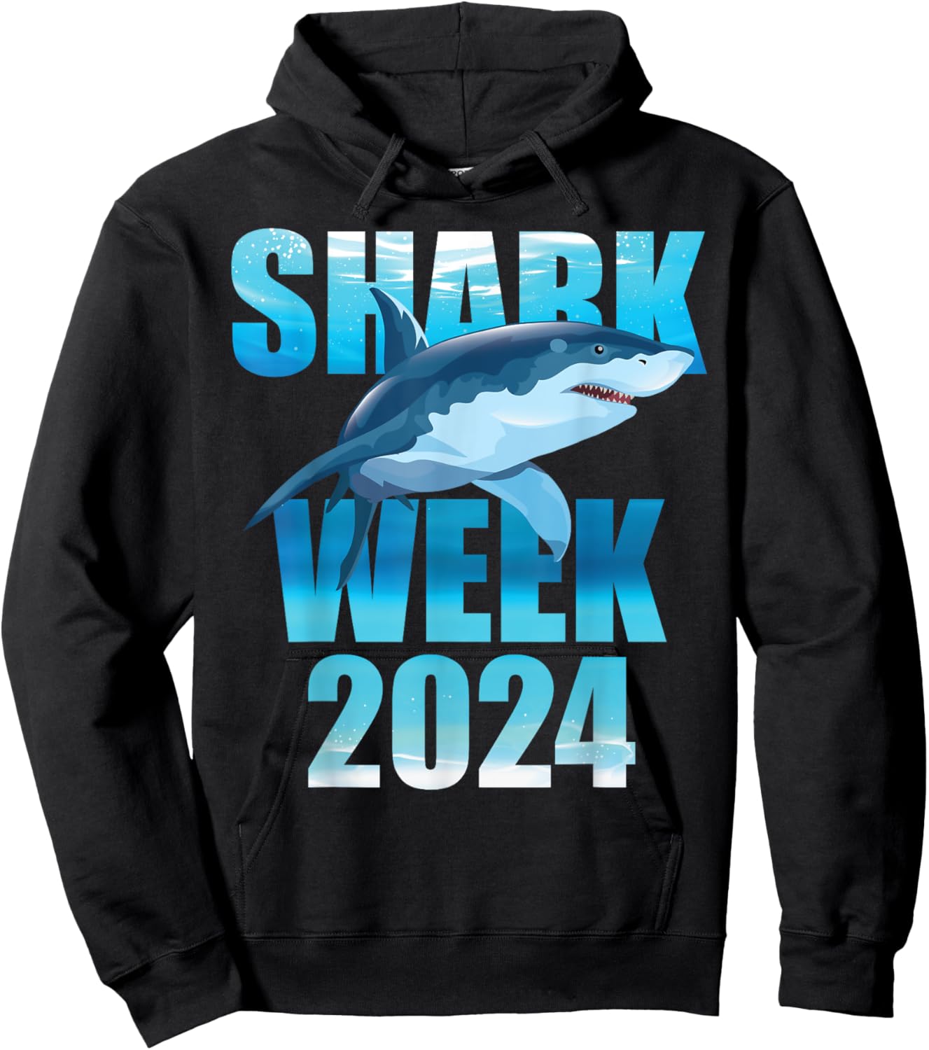 Shark 2024 Week Passion For Shark Lover Family Scuba Diver Hoodie - Hoodie | Black