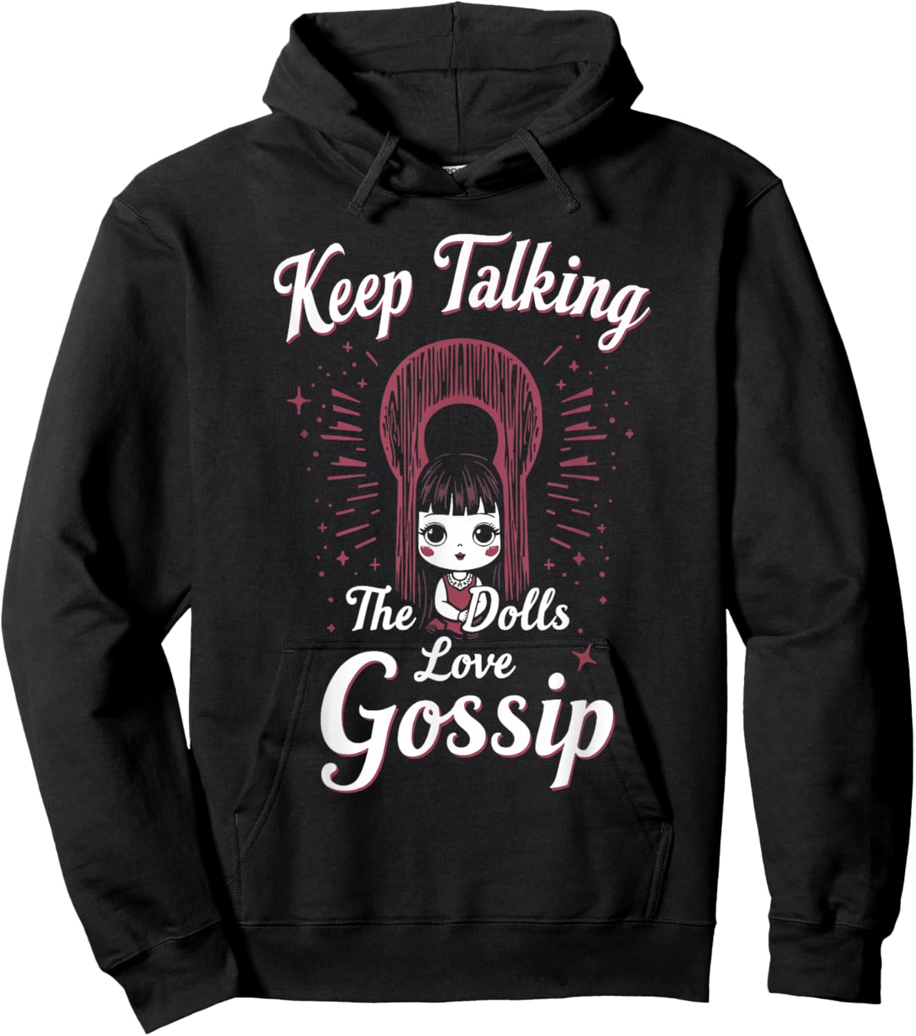 Creepy Dollmaking Haunted Doll Collector Horror-Inspired Hoodie - Hoodie | Black