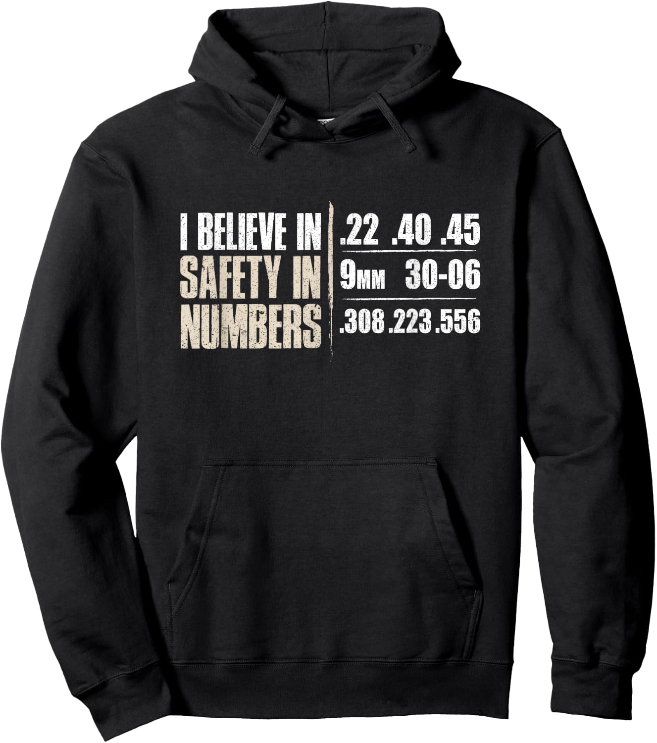 Believe In Safety In Numbers Ammo Bullet Gauges Gun Lover Hoodie - Hoodie | Black