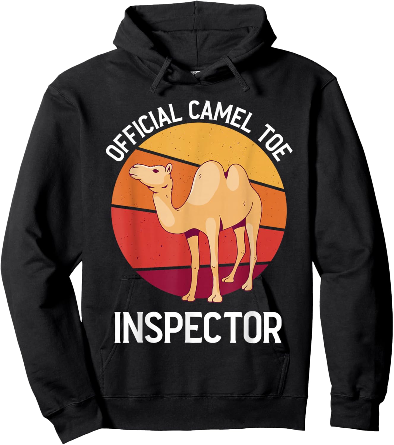 Official Cameltoe Inspector Desert Animal Camel Hoodie - Hoodie | Black