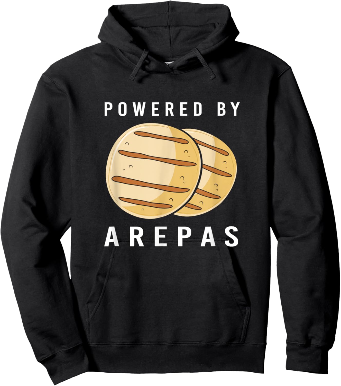 Venezuela Powered By Arepas Venezuelan Food Hoodie - Hoodie | Black