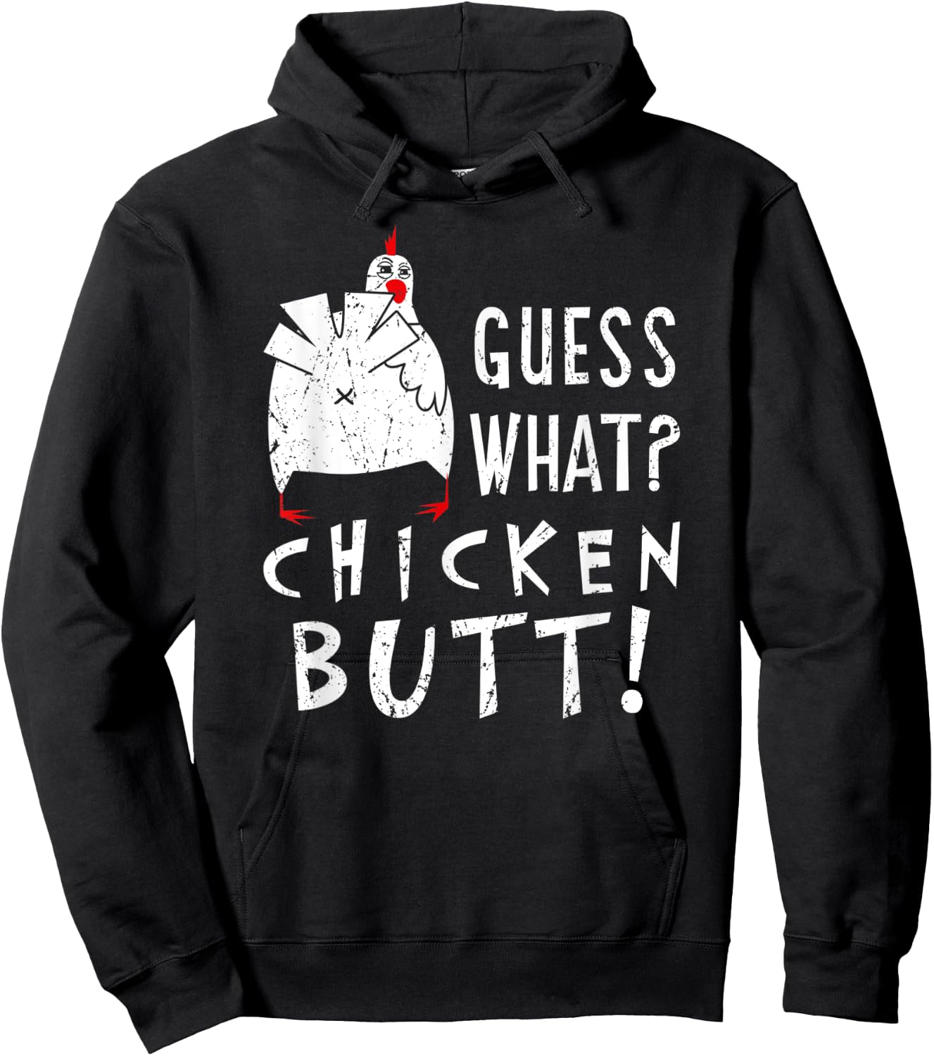 Guess What Chicken Butt Chicken Whisperer Farm Lover Farmer Hoodie - Hoodie | Black
