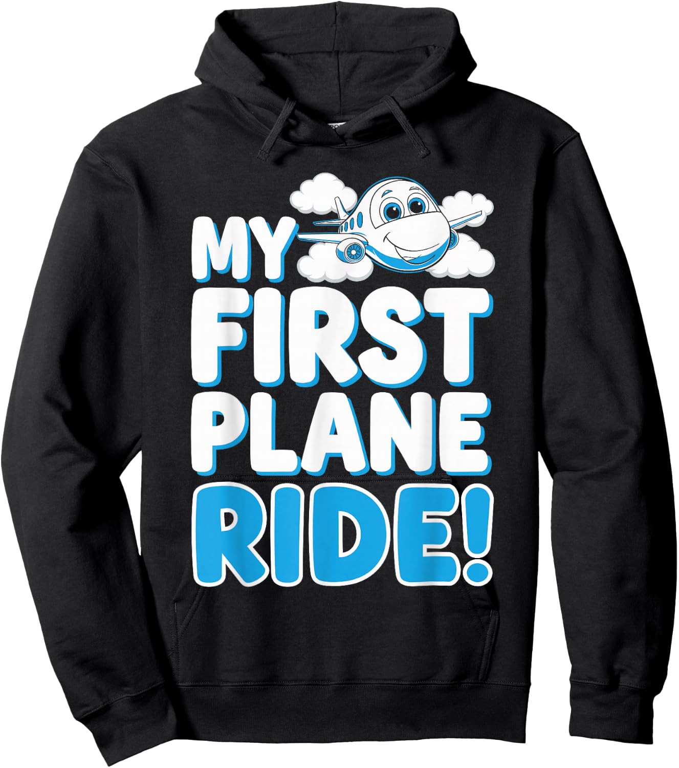 My First Plane Ride First Time Flying Adventure Hoodie - Hoodie | Black