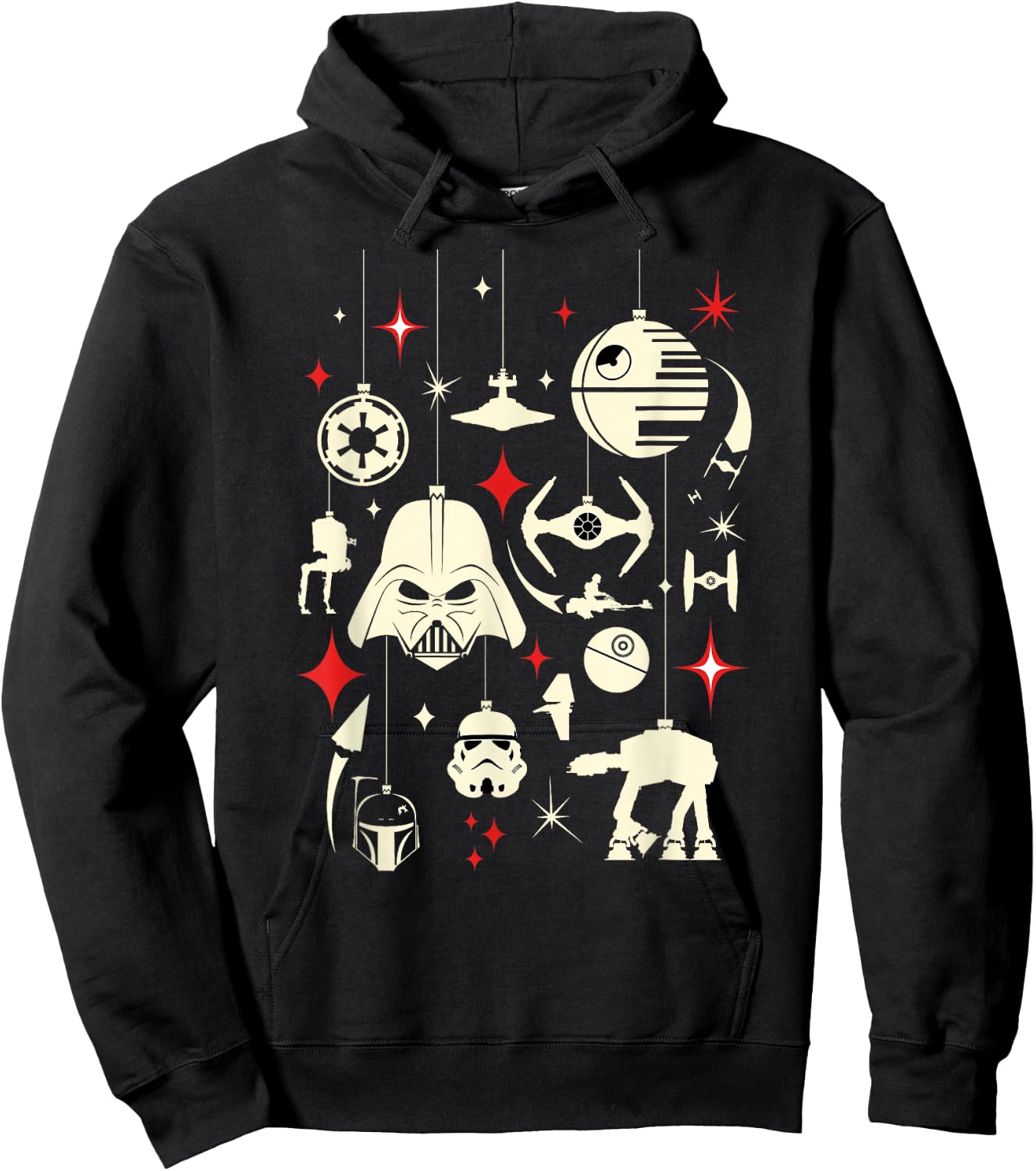 Star Wars Galactic Empire Ornaments Holiday Hoodie - Hoodie | Black
