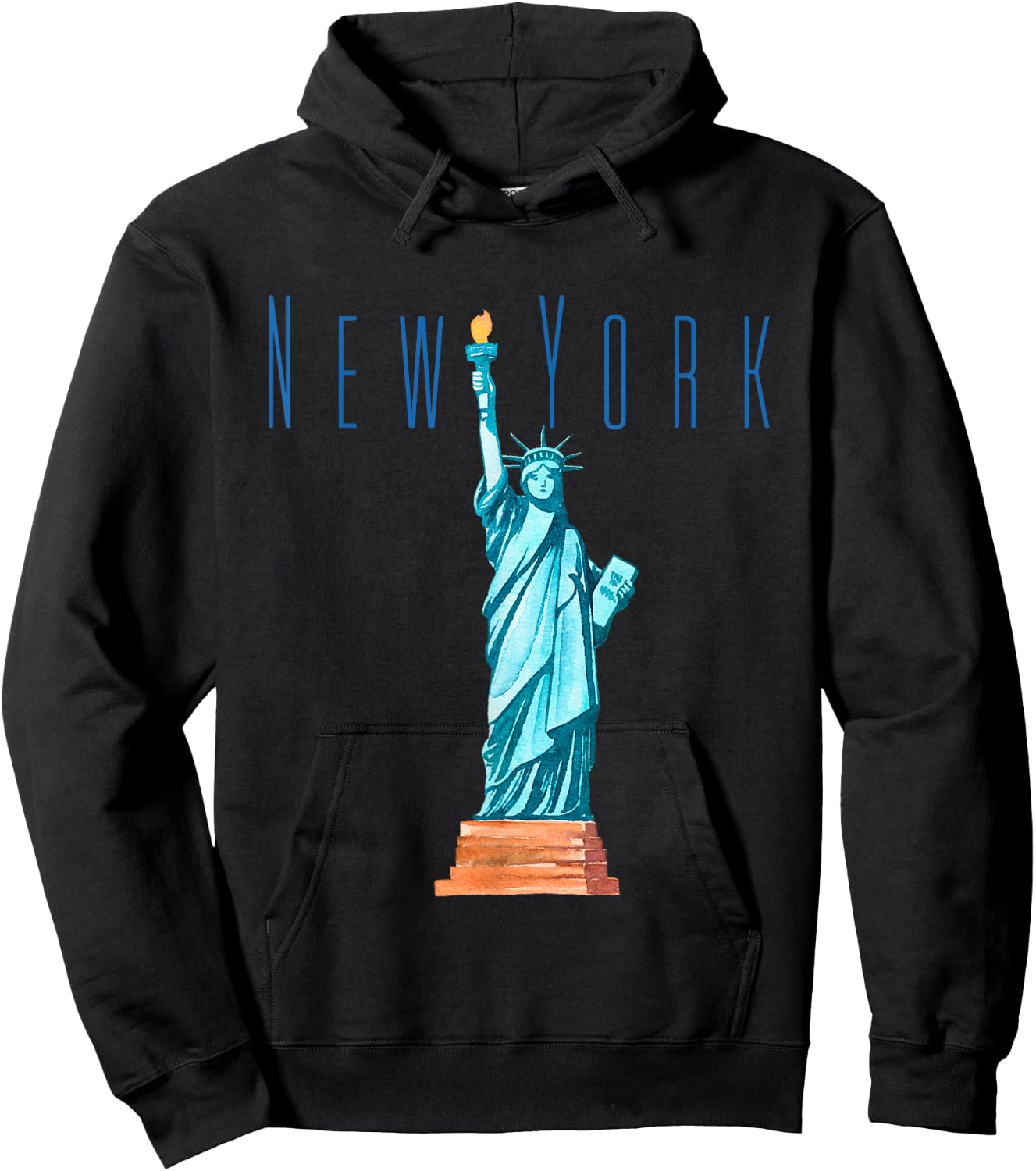 Statue of Liberty- USA- New York- Tourists Outfit Hoodie - Hoodie | Black