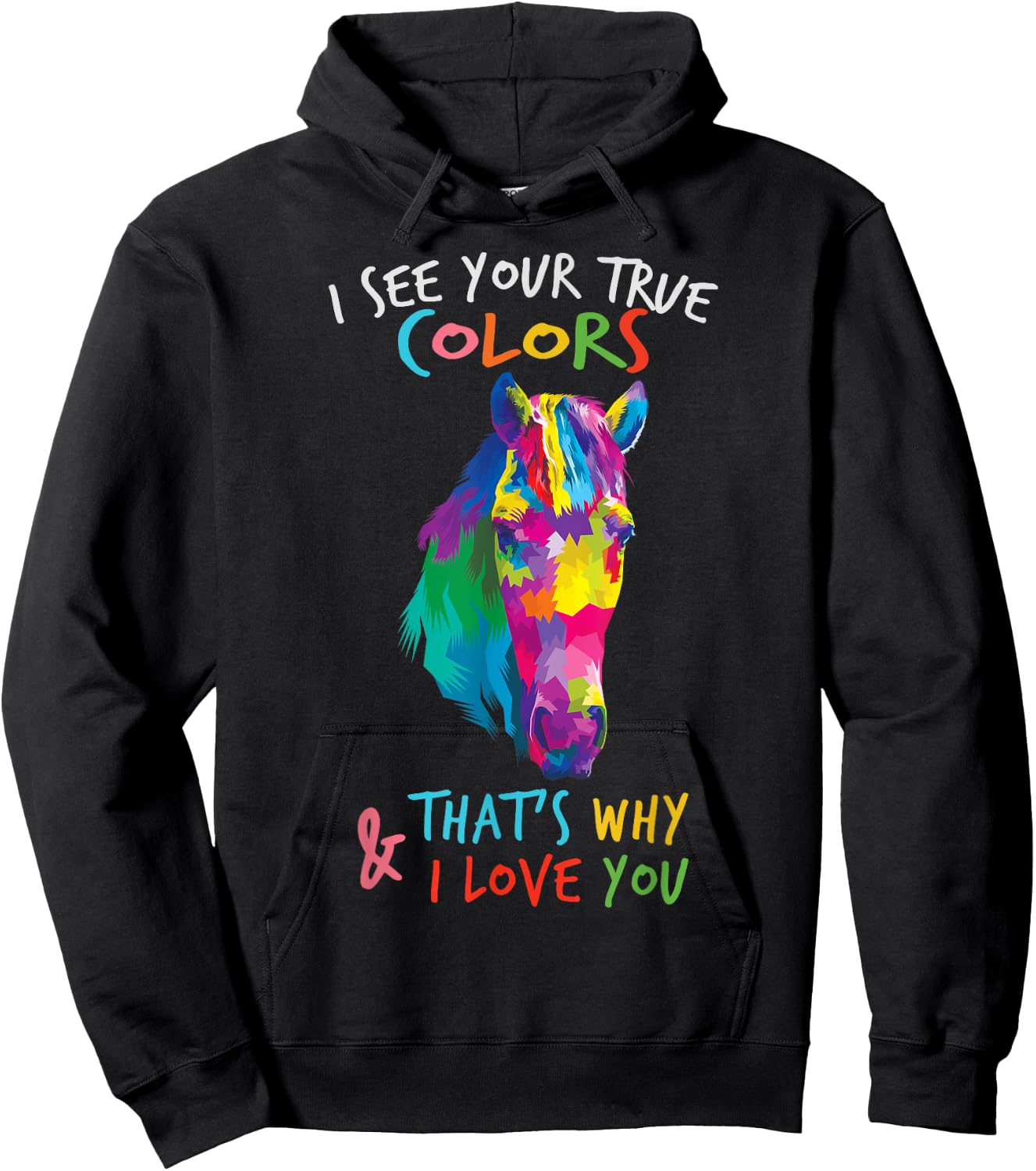 Autism Awareness Horse It's Ok to be Different Hoodie - Hoodie | Black