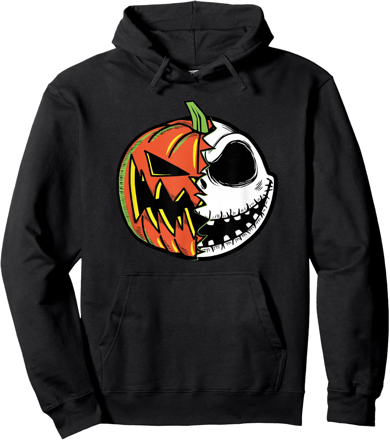 Disney The Nightmare Before Christmas Pumpkin Face Hoodie - Hoodie | Black