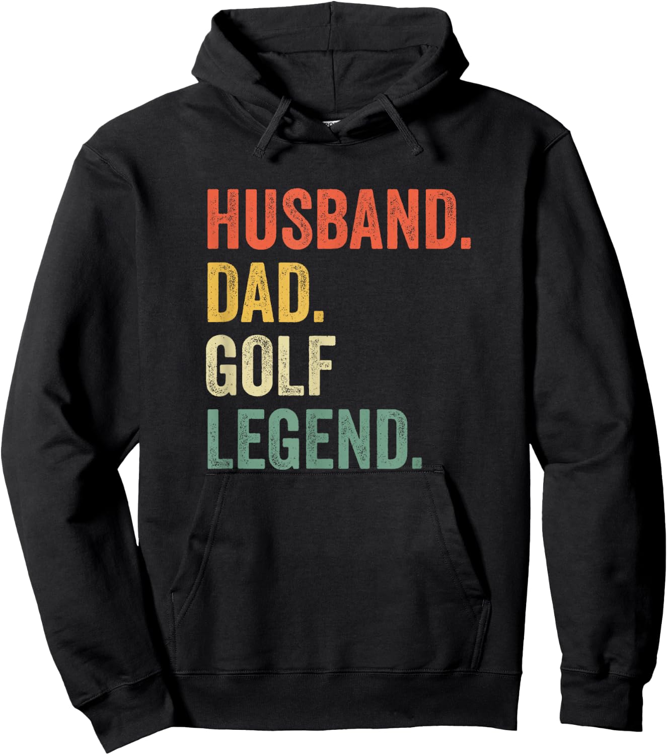 Funny Golfer Husband Dad Golf Legend Golfing Father Hoodie - Hoodie | Black