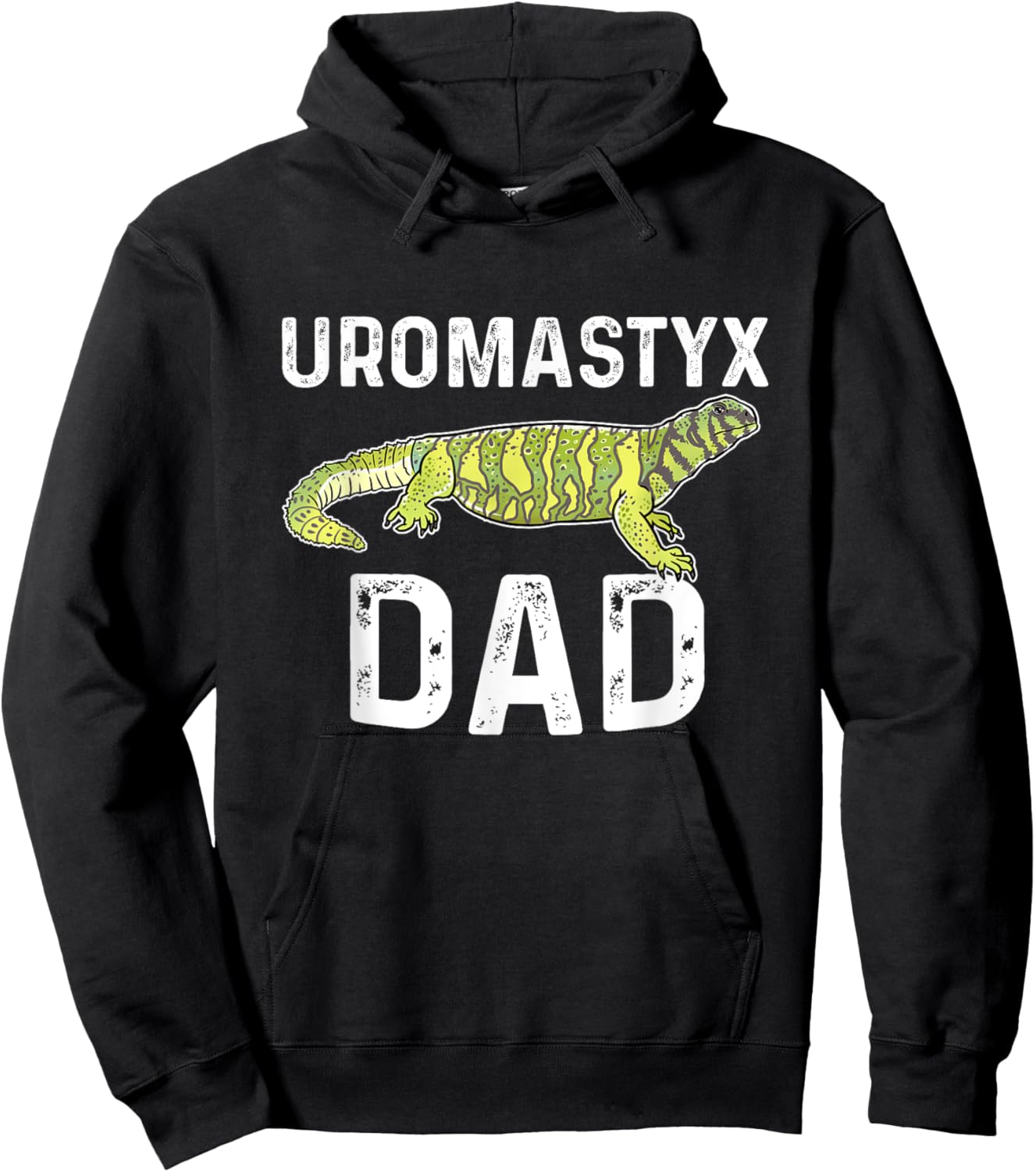 Funny Uromastyx Dad Gift Agamid Lizard Pet Reptile Mastigure Hoodie - Hoodie | Black