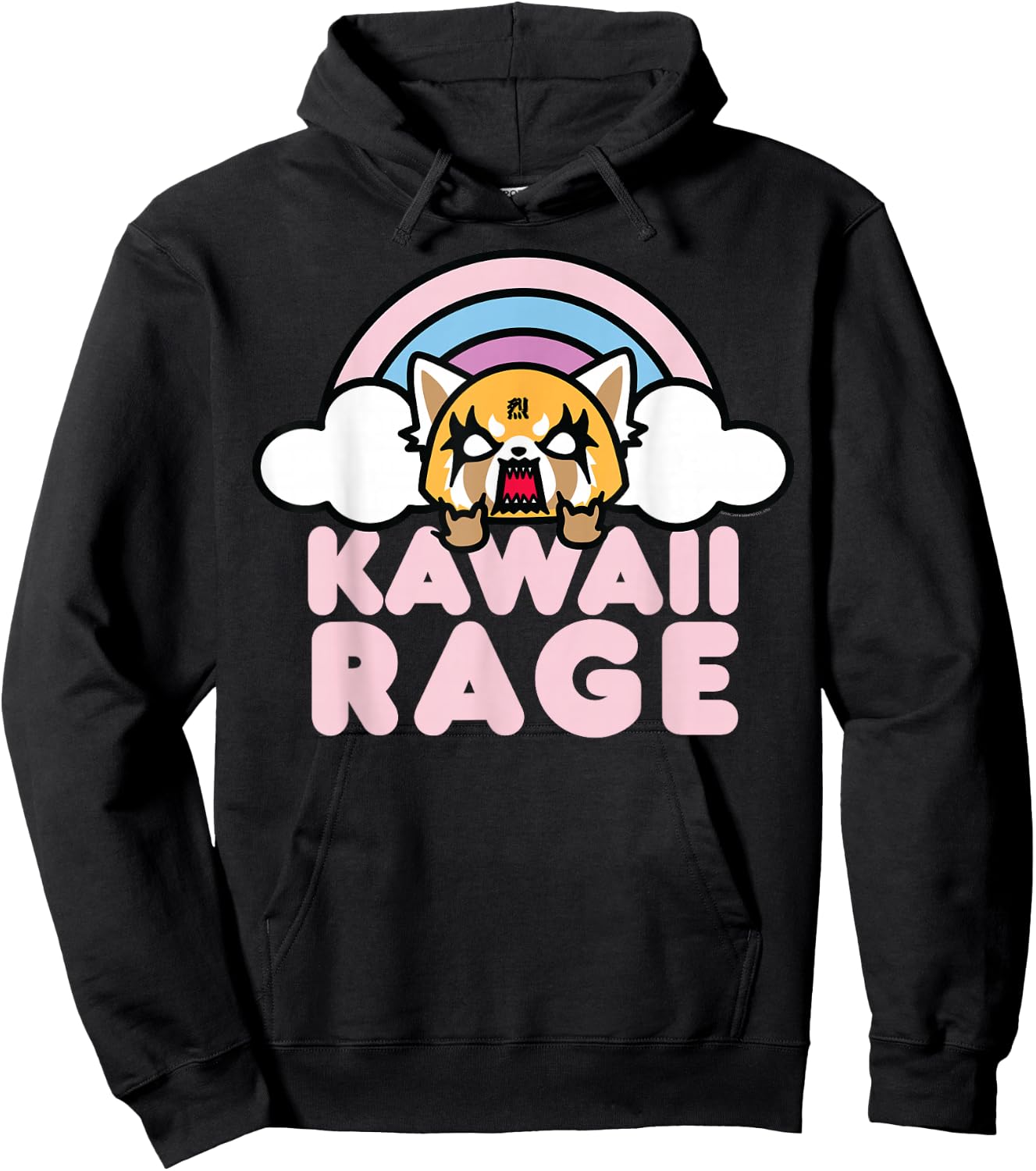Aggretsuko Kawaii Rage Hoodie - Hoodie | Black
