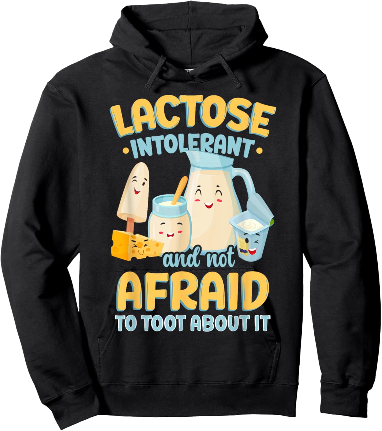 Milk Lactose Intolerant Joke Hoodie - Hoodie | Black