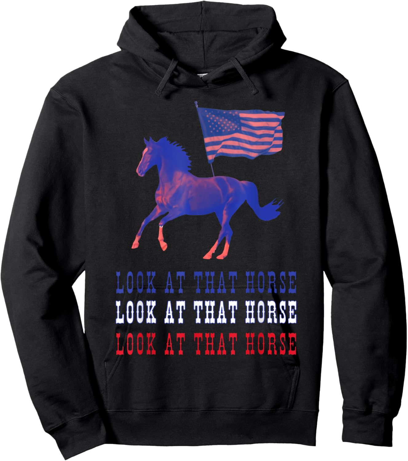 Look At That Horse Hoodie - Hoodie | Black