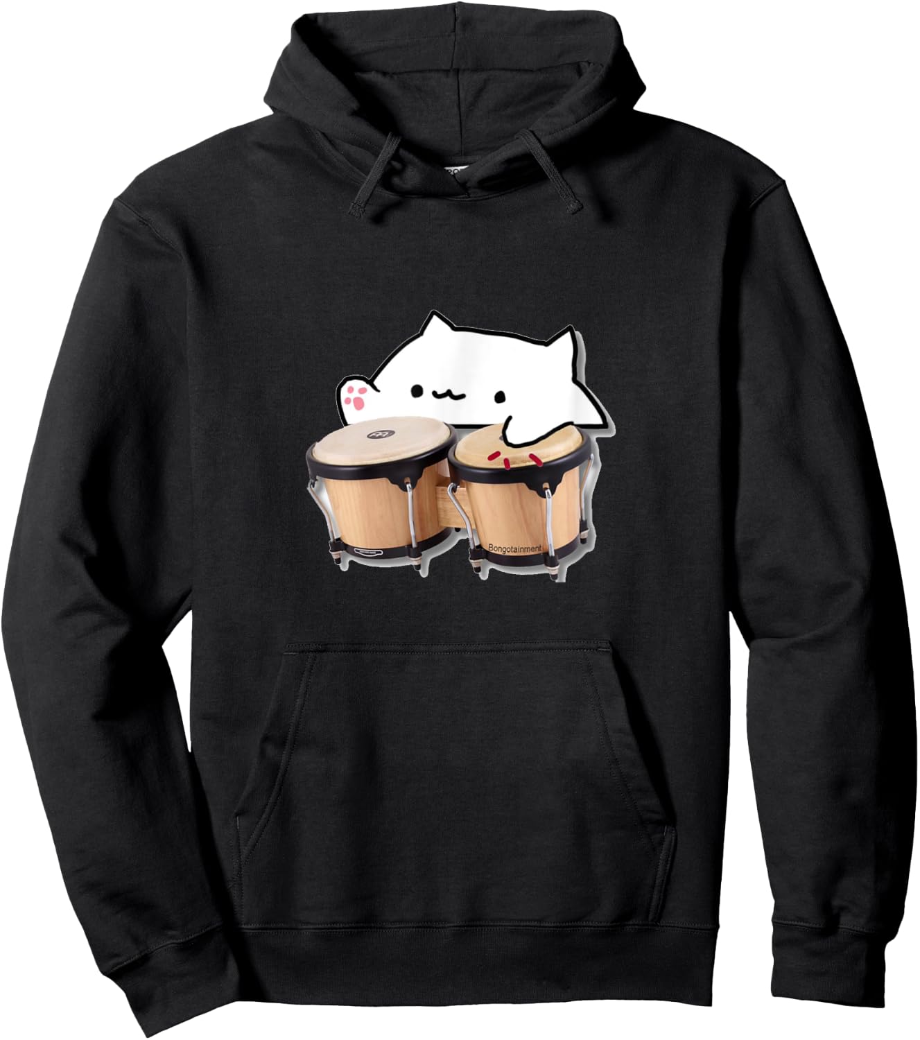 Funny Bongo cat & more meme Men Women Girls Kids Hoodie - Hoodie | Black
