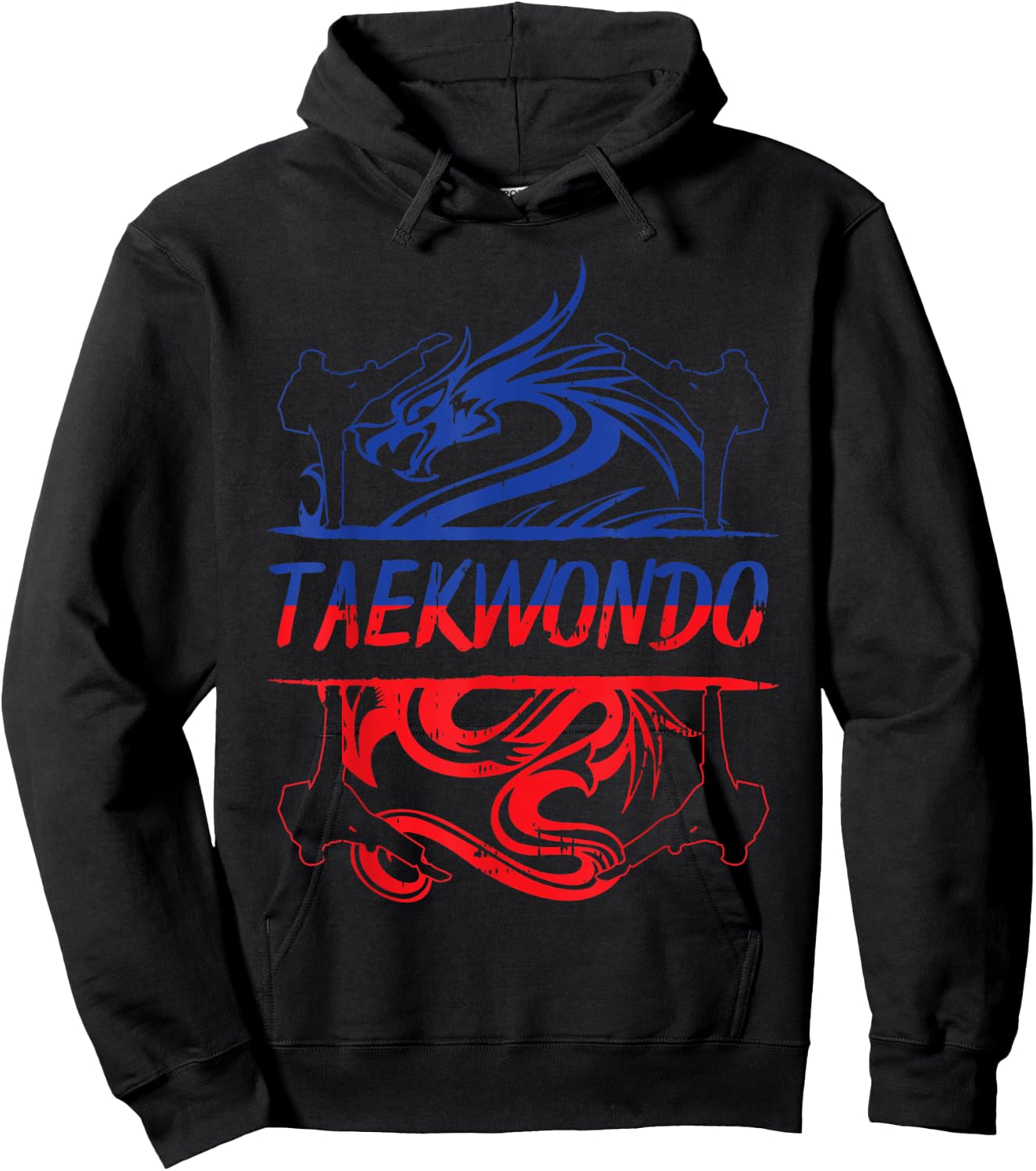 Taekwondo Dragon Cool Korean Martial Arts Men Women Gift Hoodie - Hoodie | Black