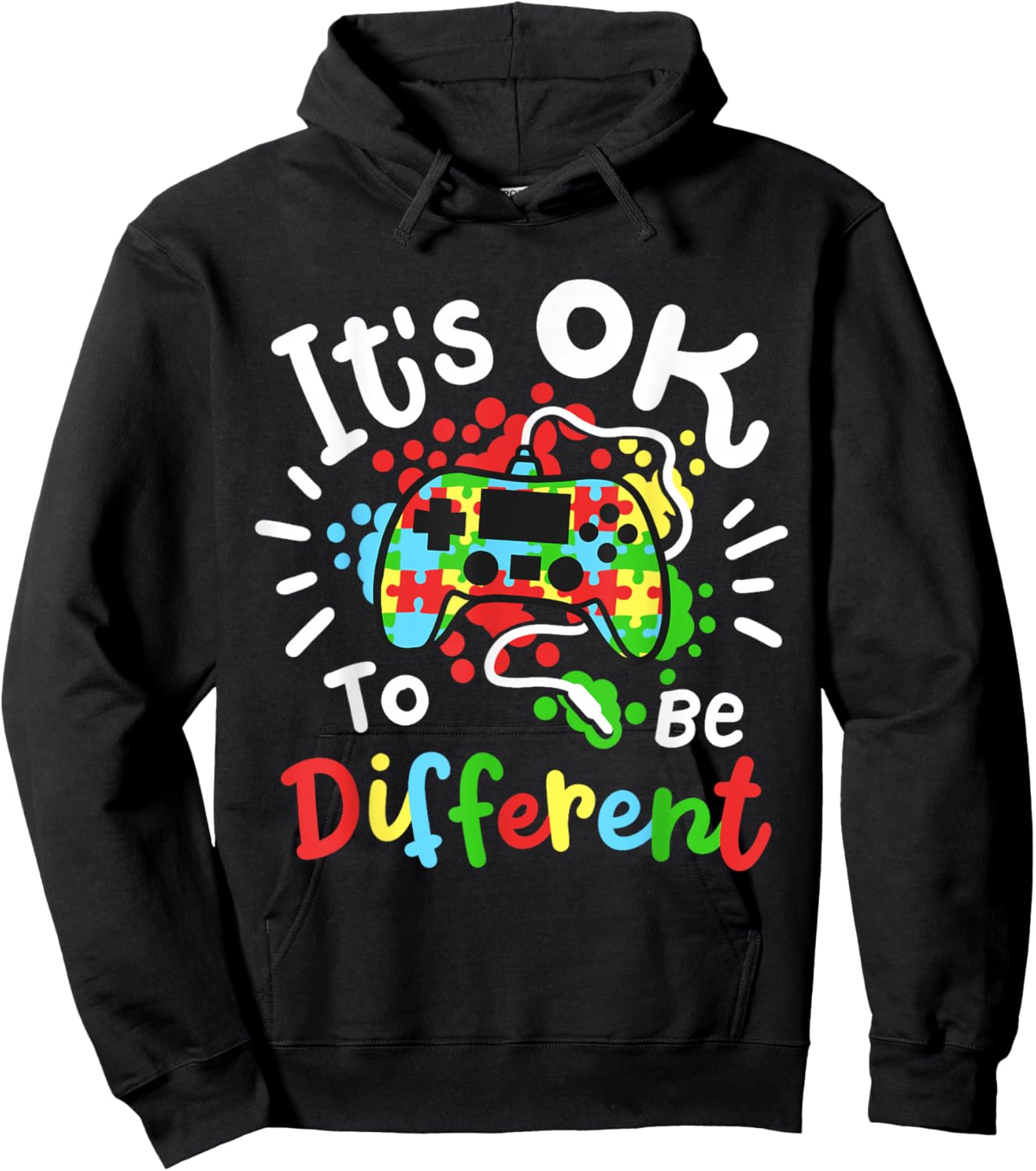 Autism Awareness Gamer Hoodie - Hoodie | Black