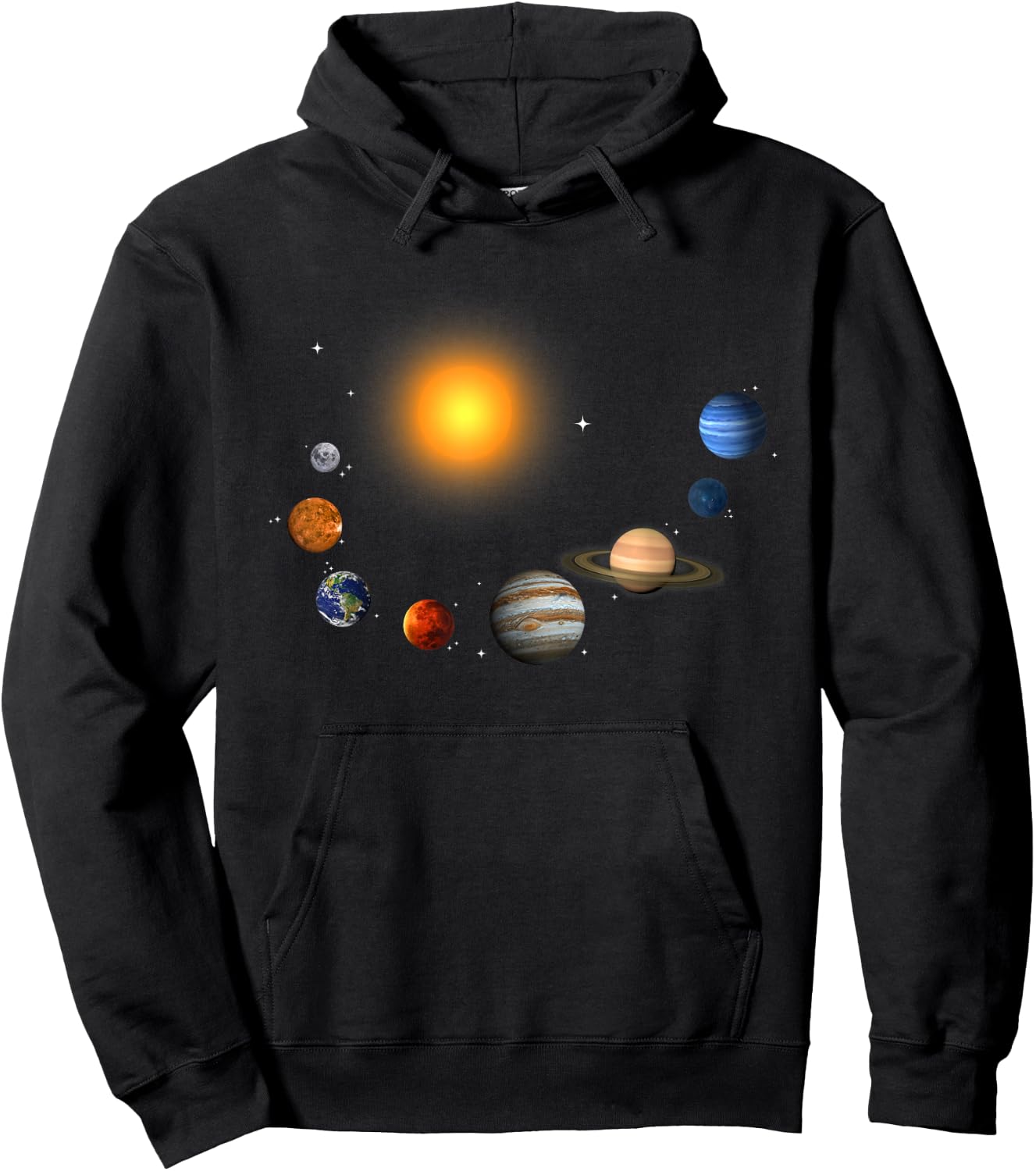 Our Solar System, Science Education,T Shirt Men, Women, Kids Hoodie - Hoodie | Black