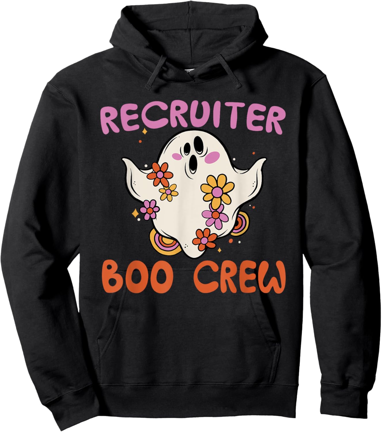 Recruiter Boo Crew Halloween Costume Human Resources HR Hoodie - Hoodie | Black