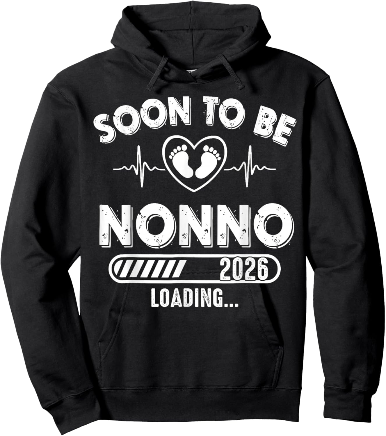 Soon to Be Nonno Est 2026 New Dad Father First Time Hoodie - Hoodie | Black