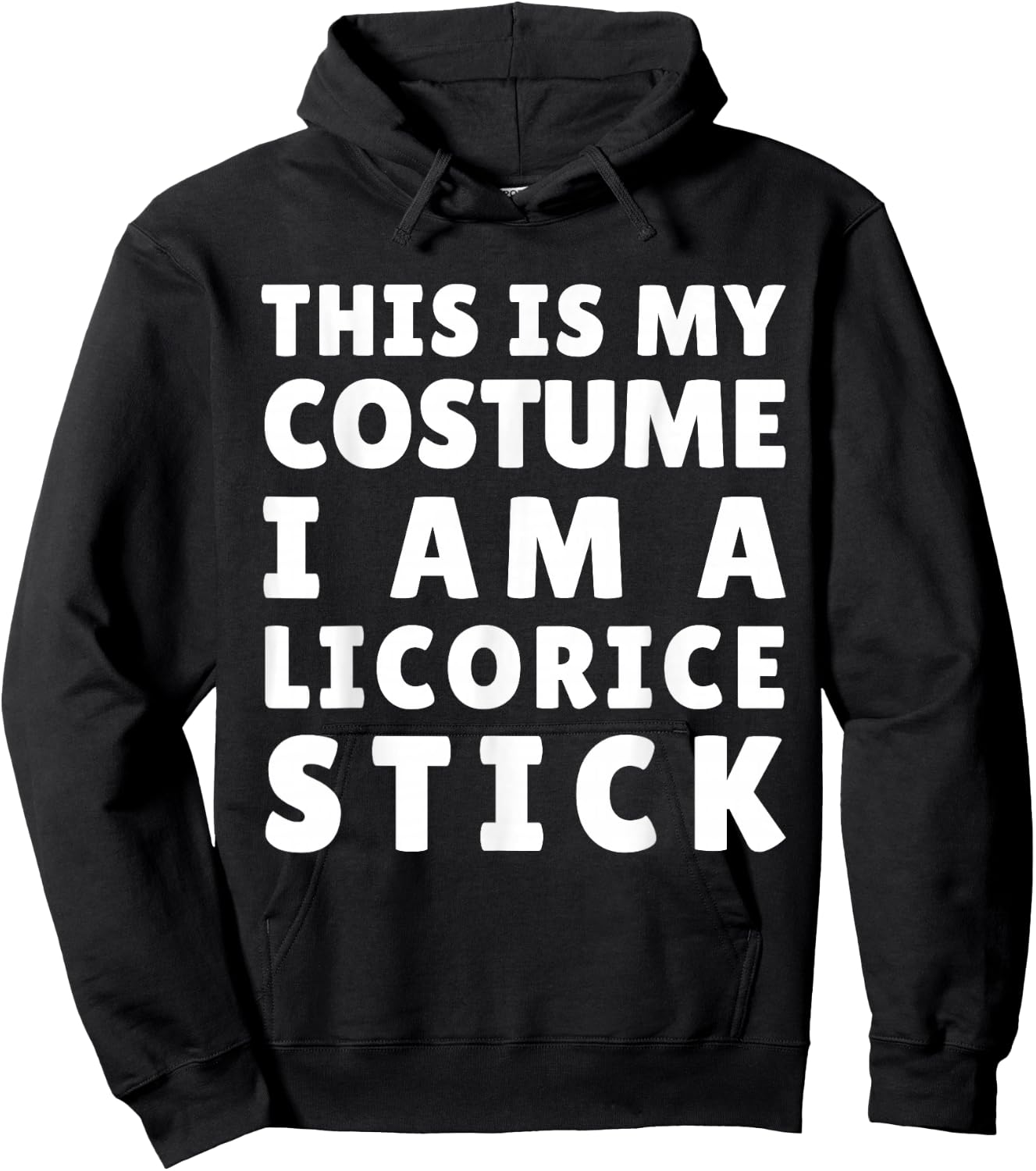 Funny Licorice Stick Costume Halloween Mardi Gras Carnival Hoodie - Hoodie | Black