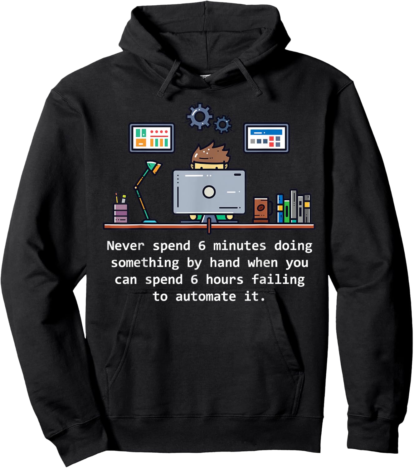 Computer Science Automation Joke Hoodie - Hoodie | Black