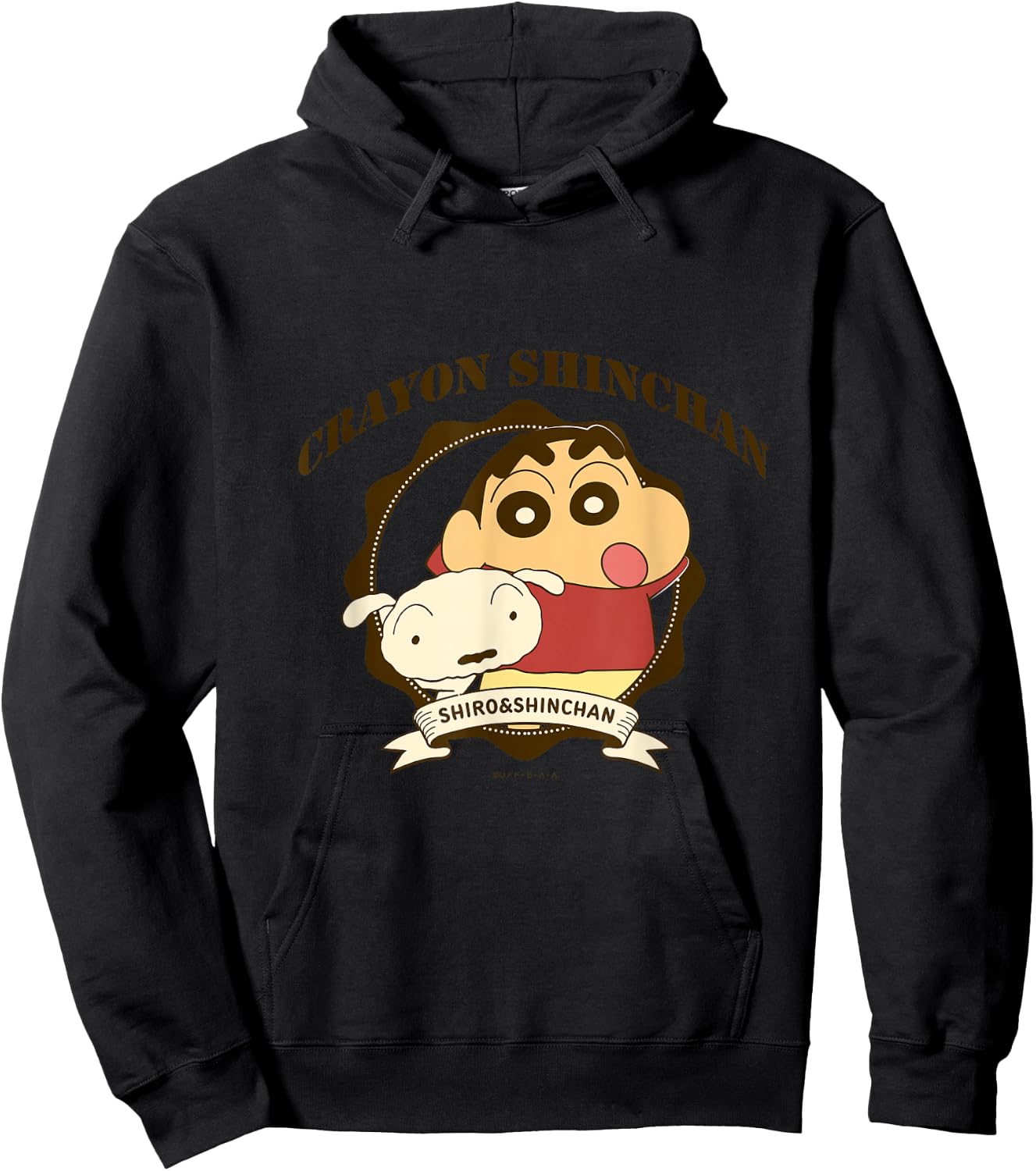Crayon Shin-chan College Logo style Hoodie - Hoodie | Black